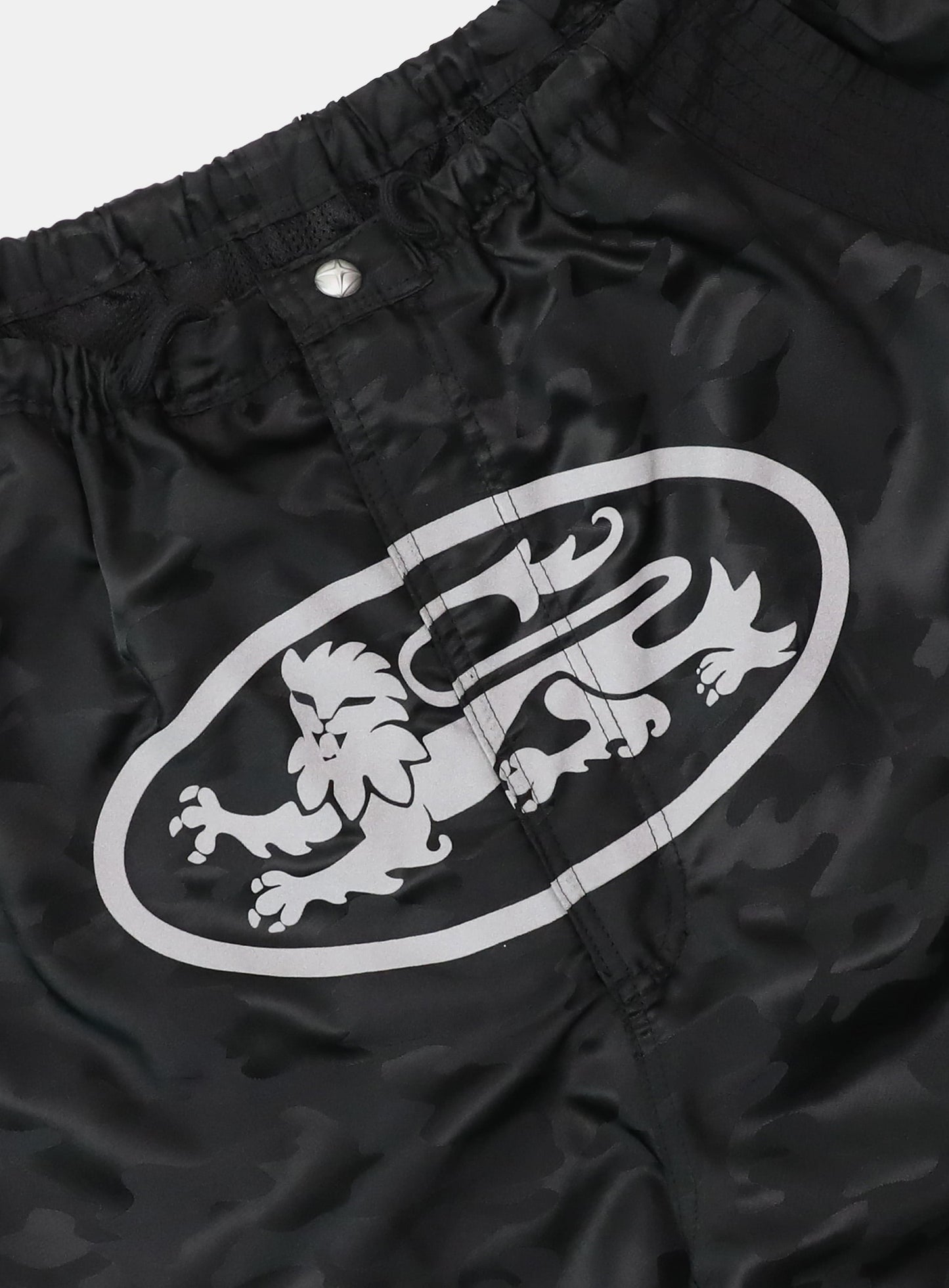 Mystic Nylon Reflective Bermuda Cargo Pants - Black Camo