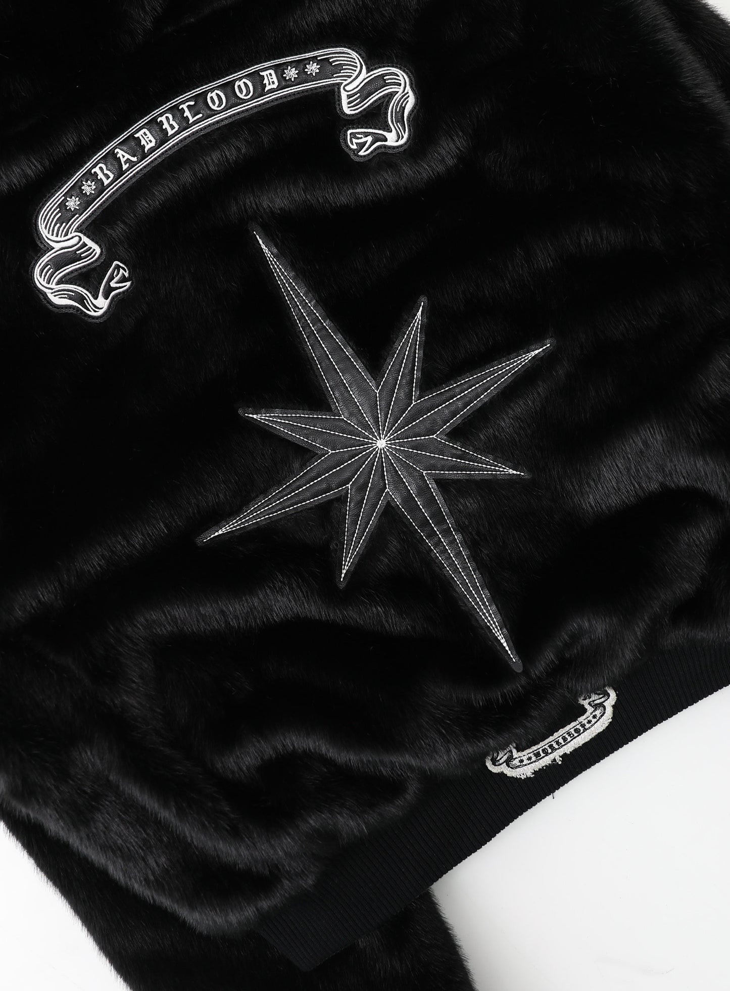 Mystic11 Reversible Fur Hooded Jacket - White/Black