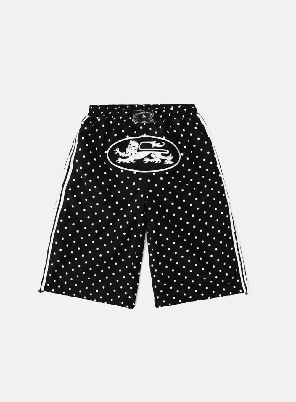 Mystic Billy Nylon Bermuda Pants - Black Dot