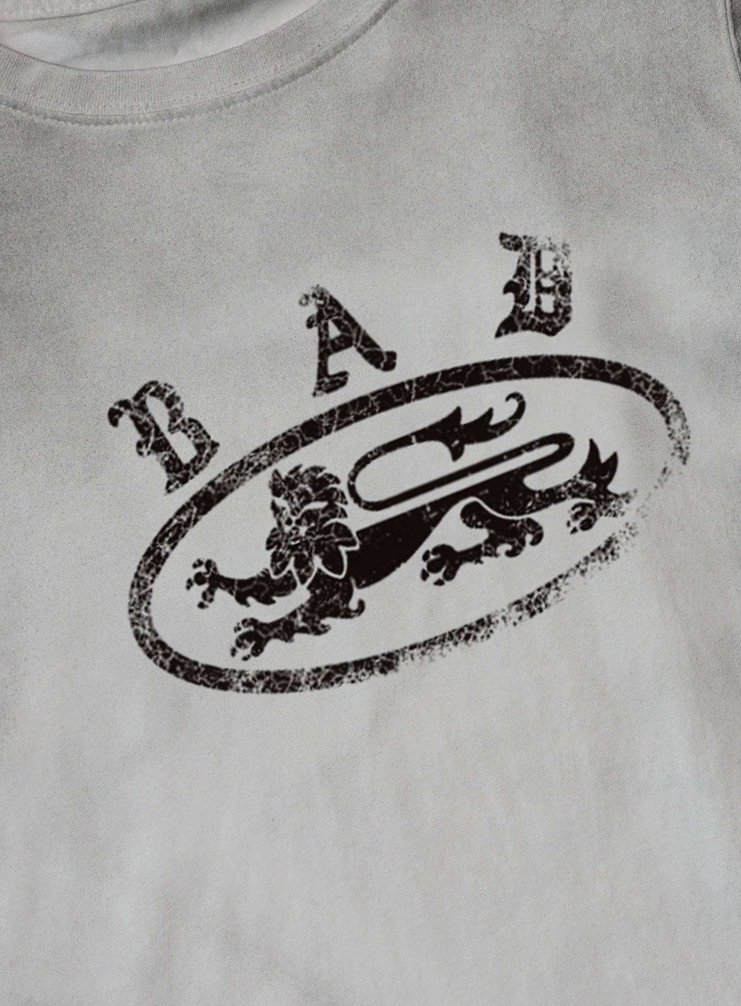 Crack Print T-Shirt - White