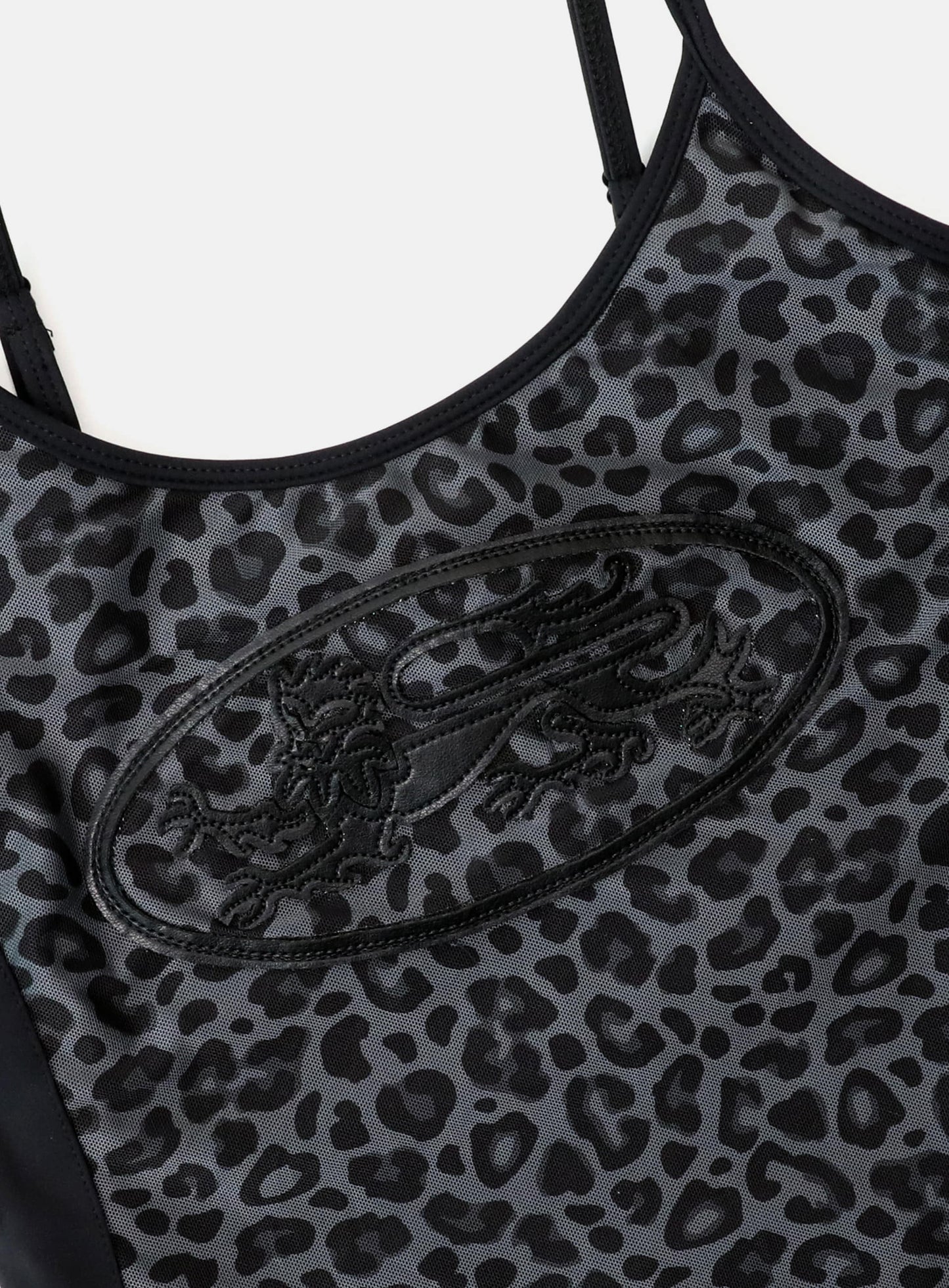 Mystic String Mini Dress - Black Leopard
