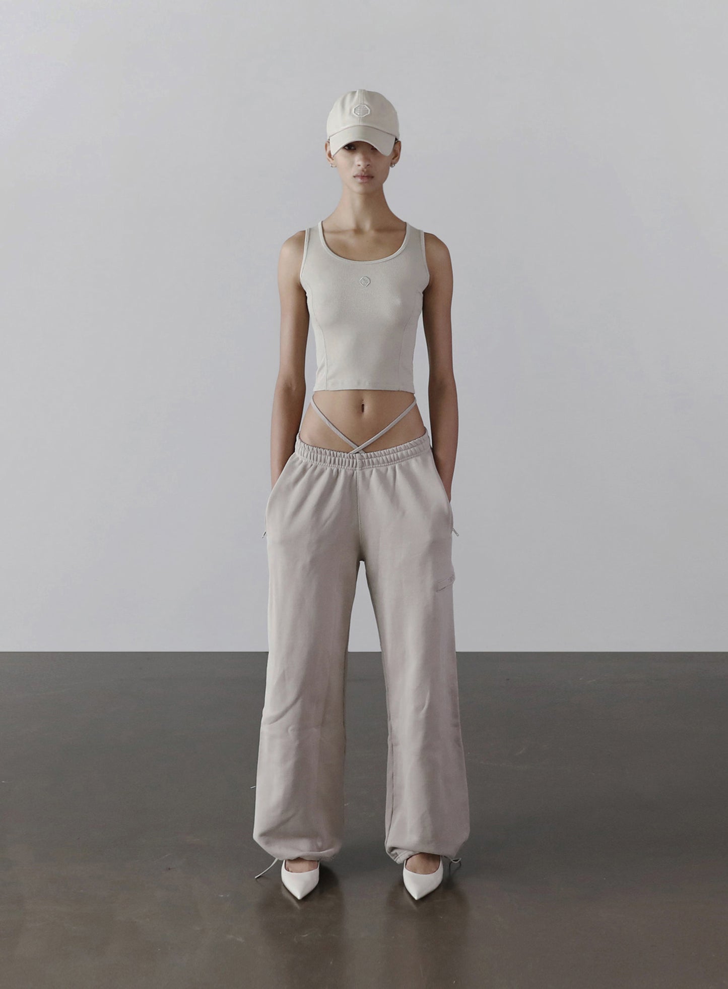Super Wide 2 Way Jogger - Low Rise - Wheat