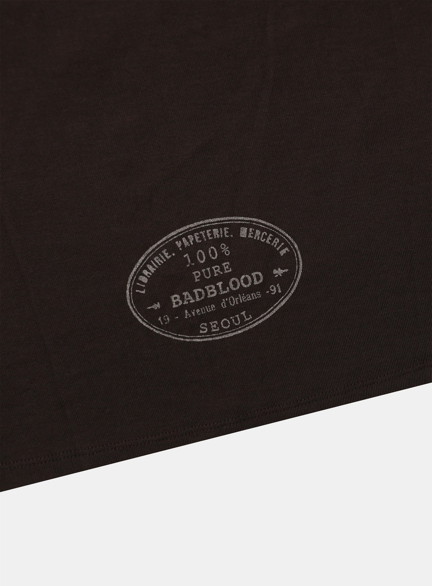 KEEP SLEEPING Boat Neck Loose Fit Tee - Chocolate