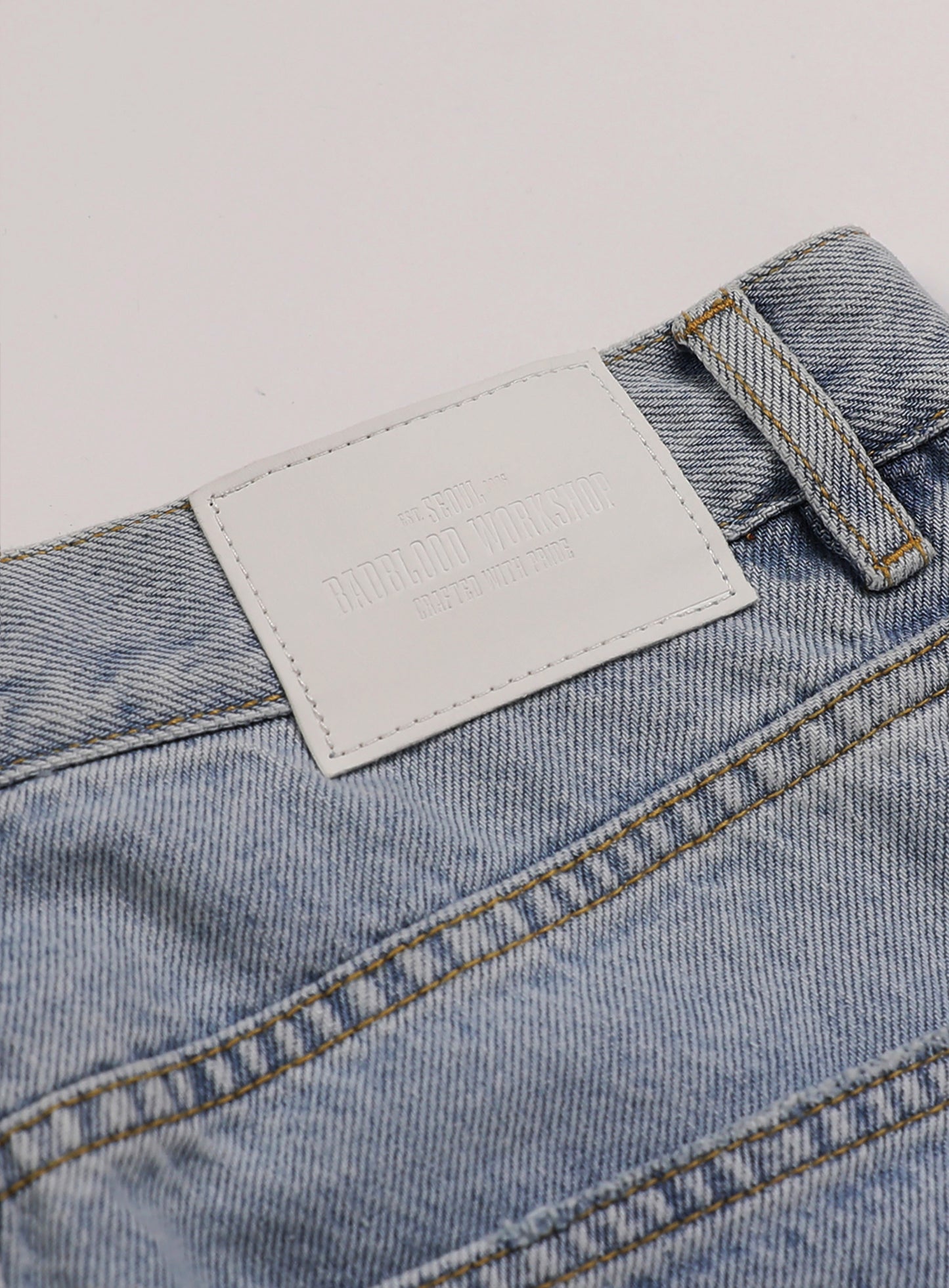 0093 Wide Denim Jeans - Light Blue