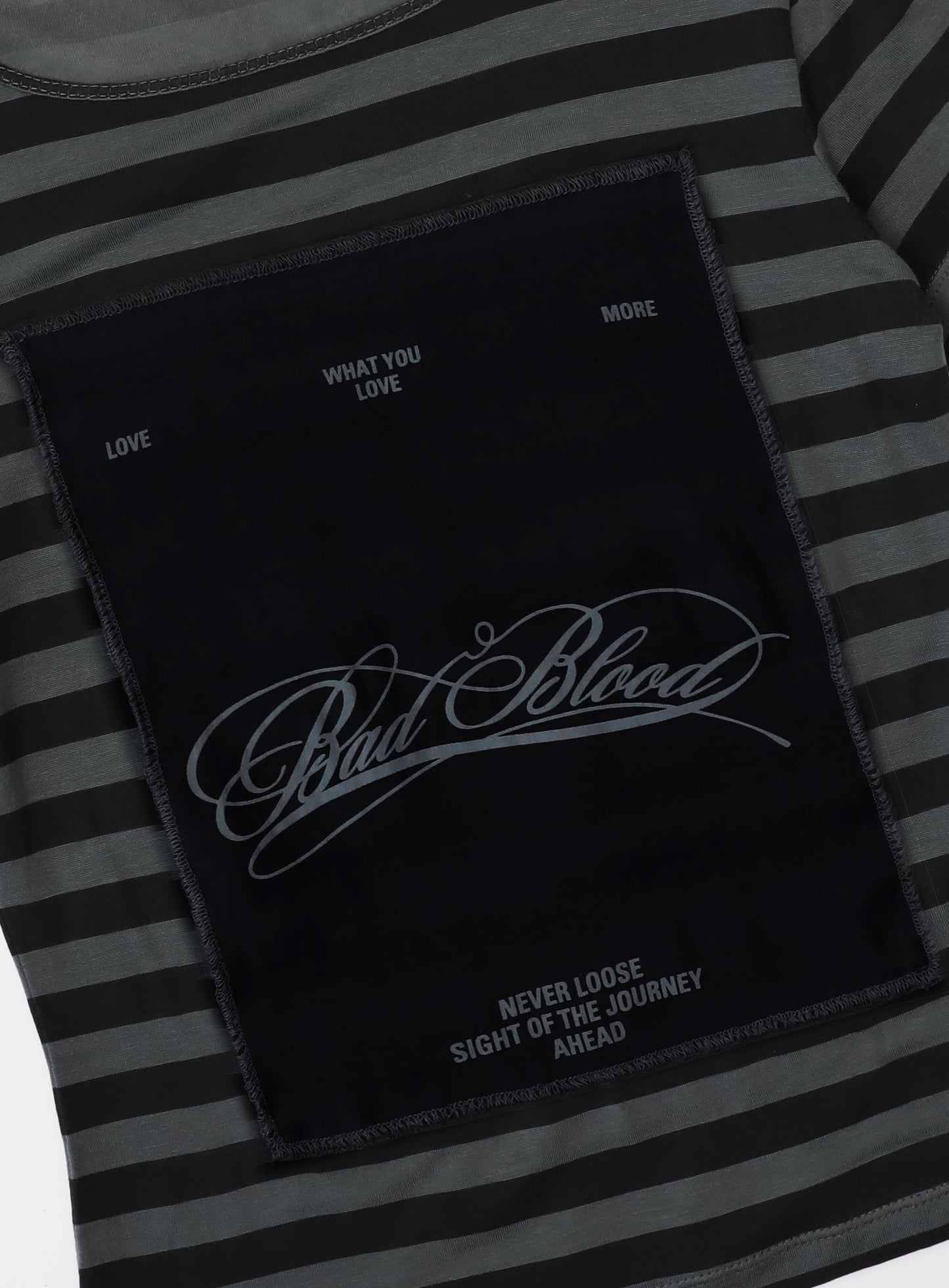 Dark Classic Stripe T-Shirt - Charcoal/Black