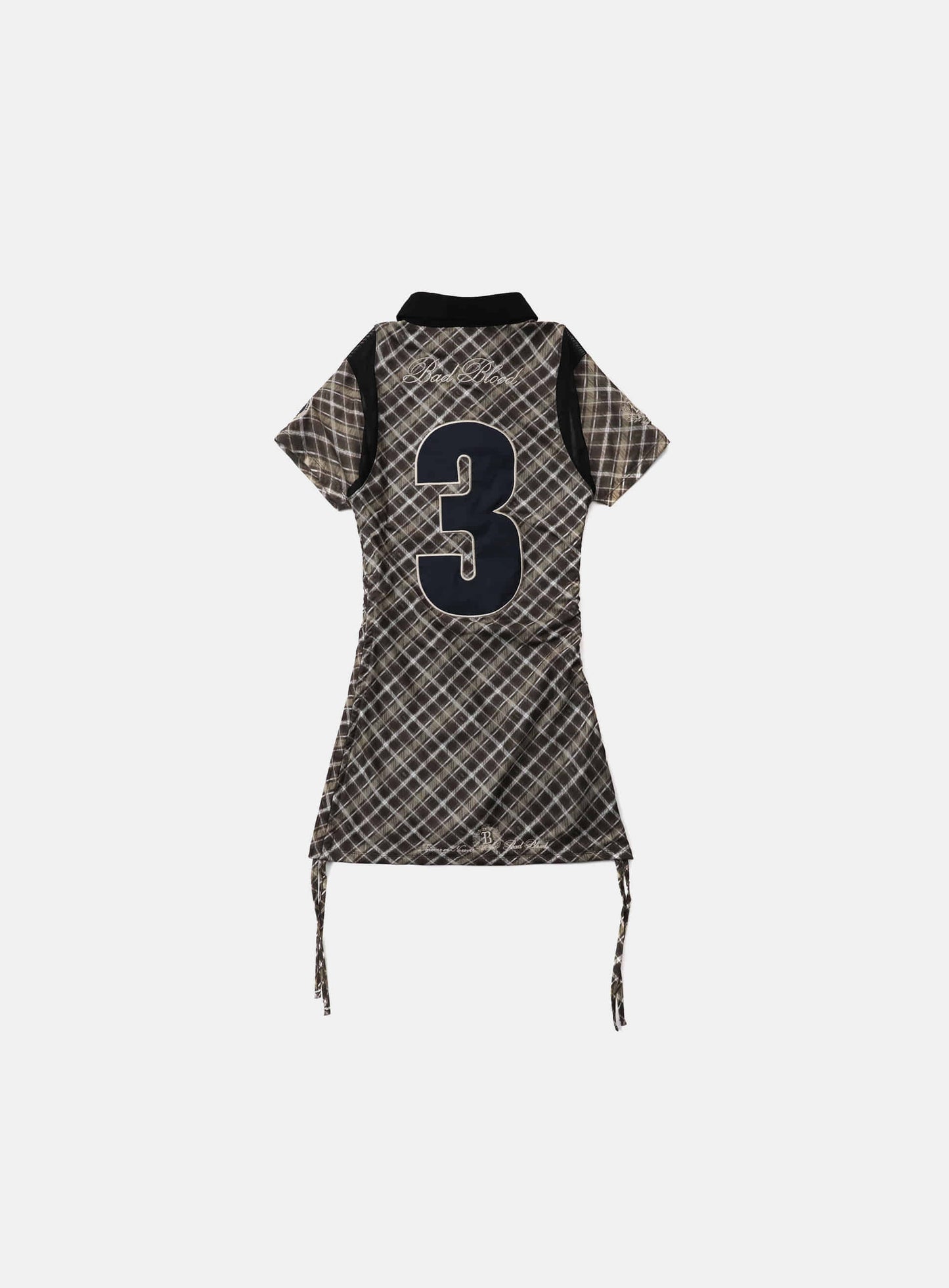 Vintage Club Polo Mini Dress - Checkered Brown