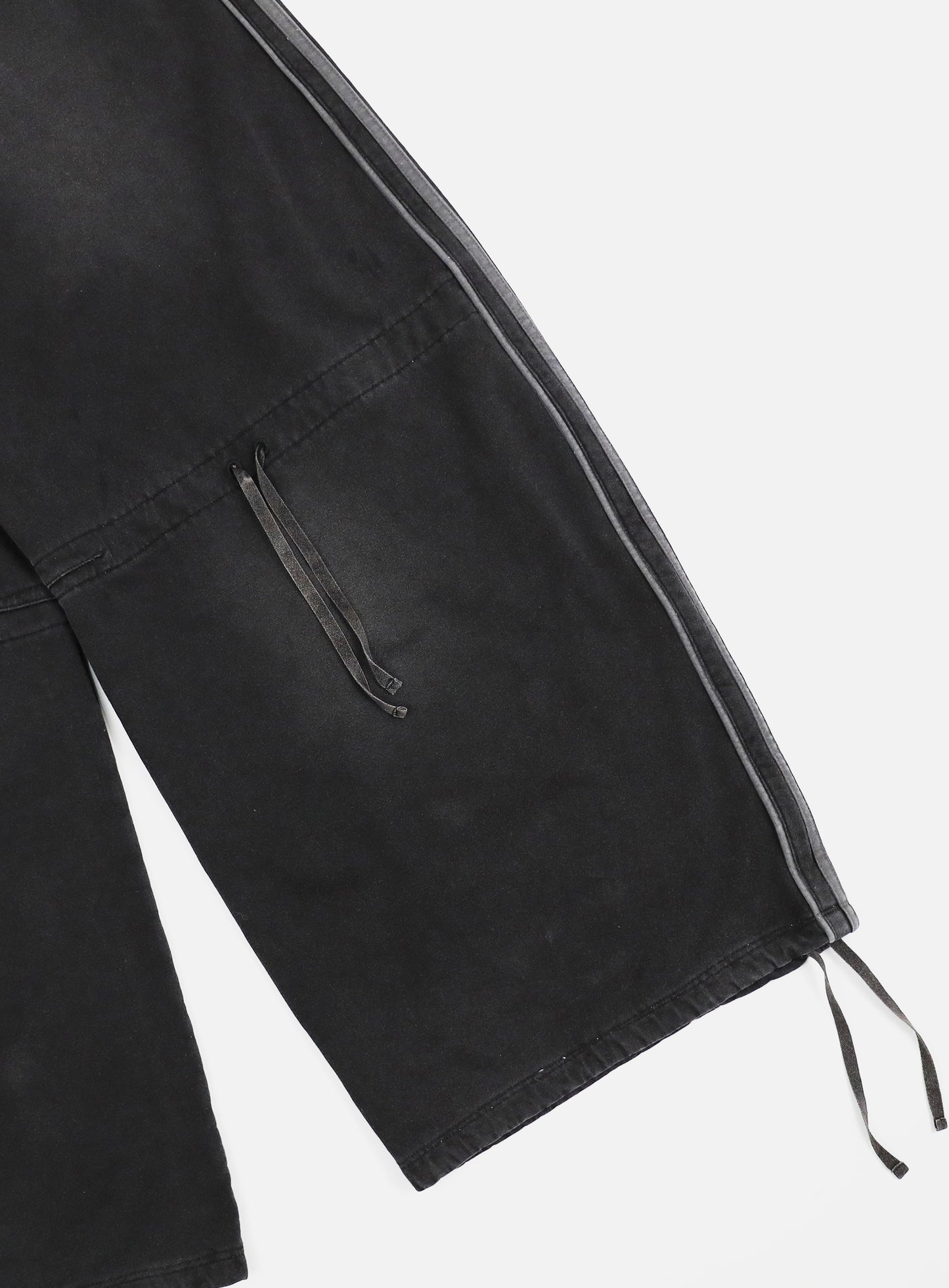 Billy Washed Denim Sweatpants - Black