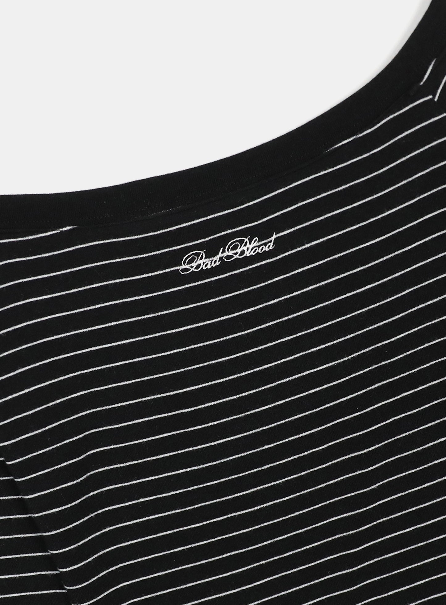 Beyond Soft Off-Shoulder Top - Stripe Black