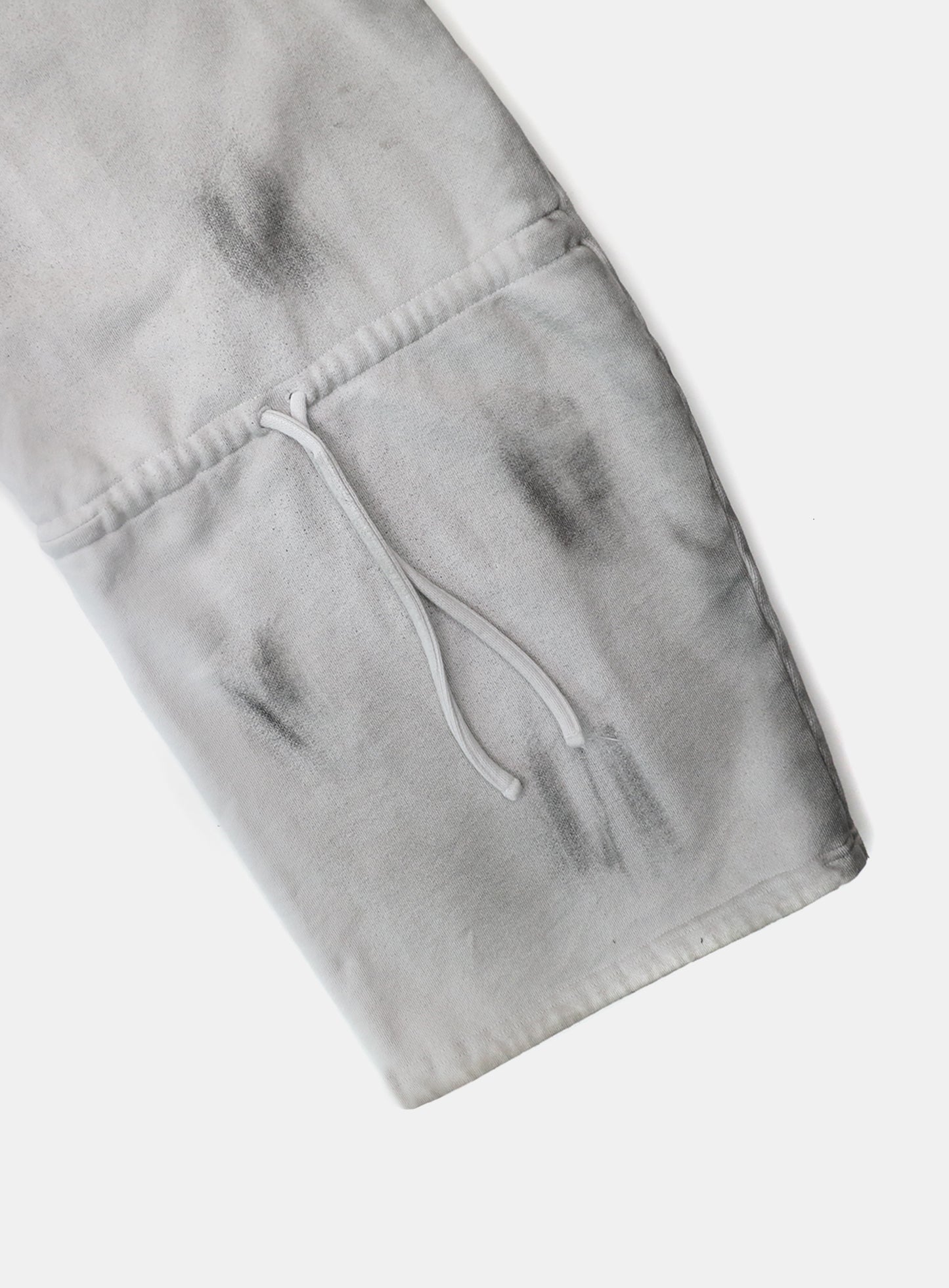 Lion Patch 2 Way Curved Jogger - Washed White