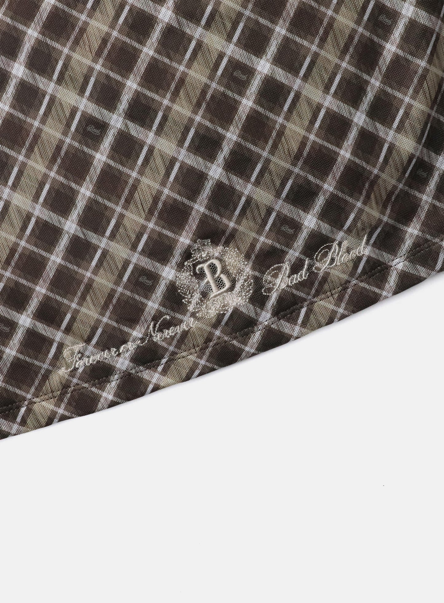 Vintage Club Polo Mini Dress - Checkered Brown