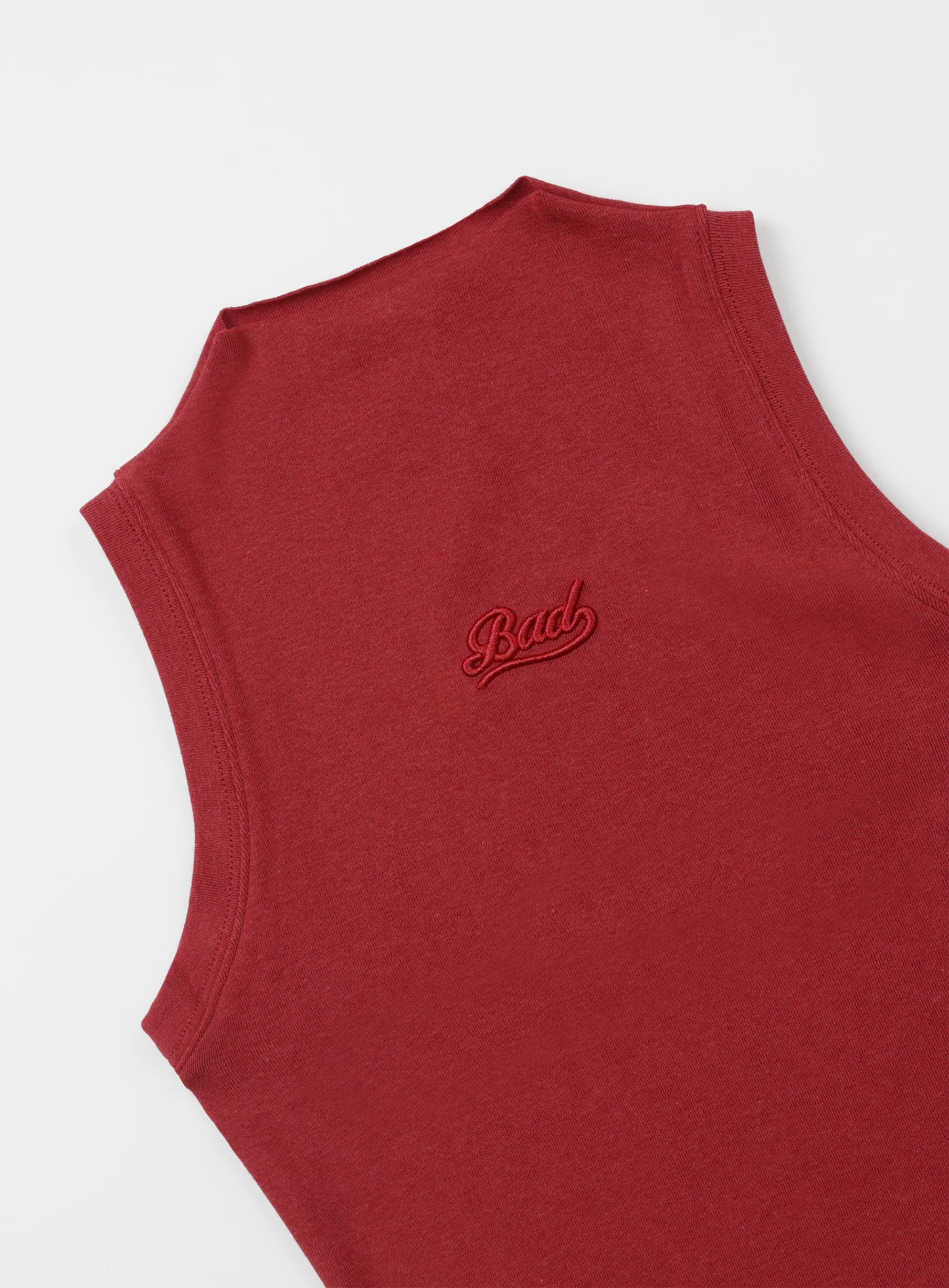 Beyond Soft Mockneck Tank - Carmine