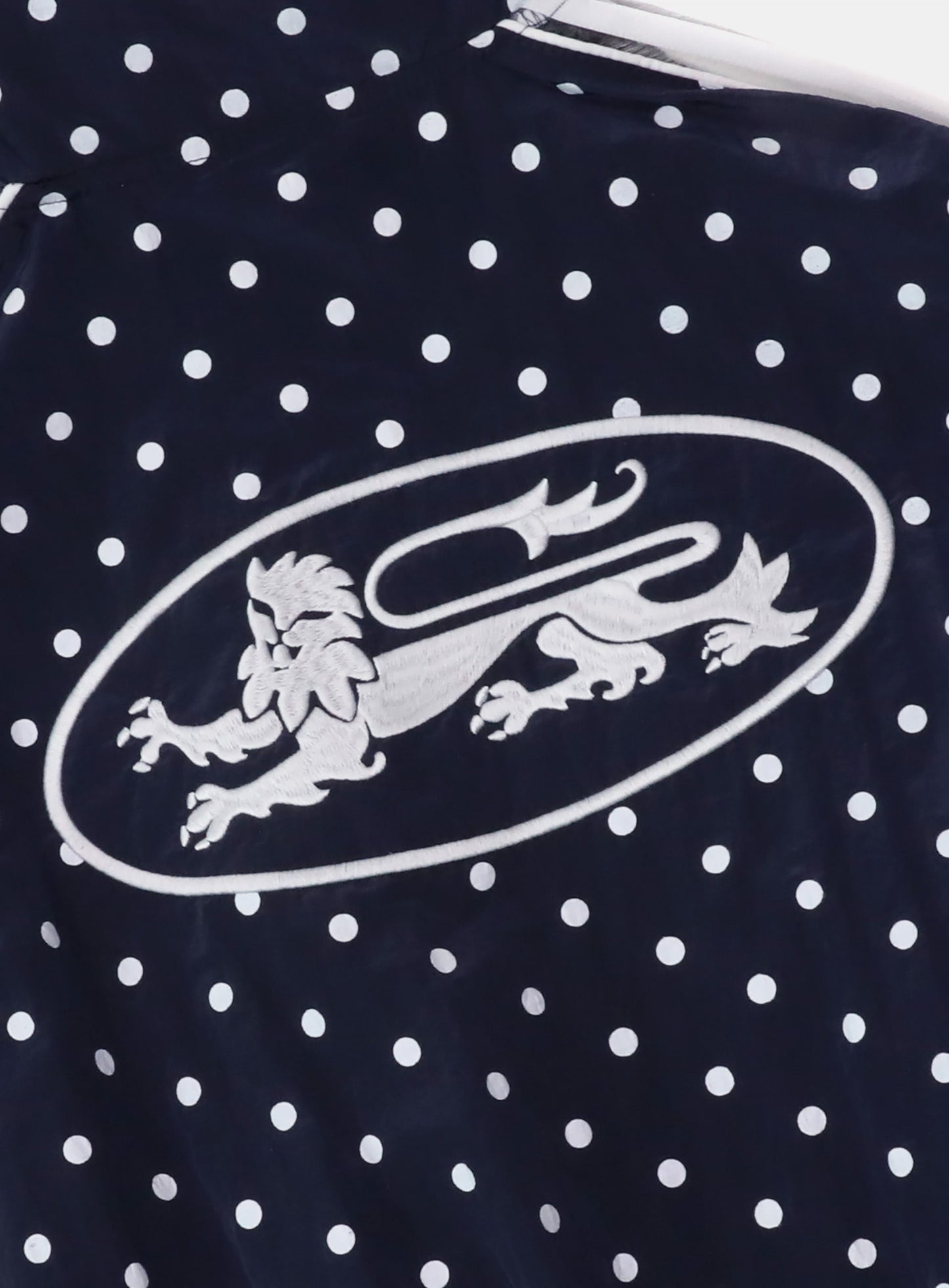 Mystic Billy Nylon Track Jacket - Navy Dot