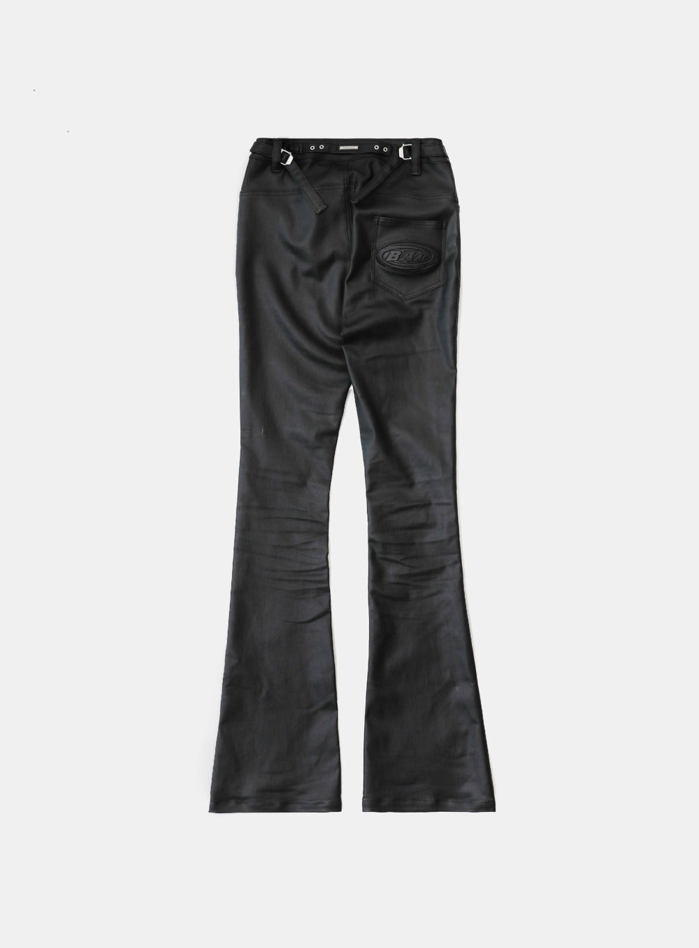 Squad Low Rise Bootcut Pants - Coated Black