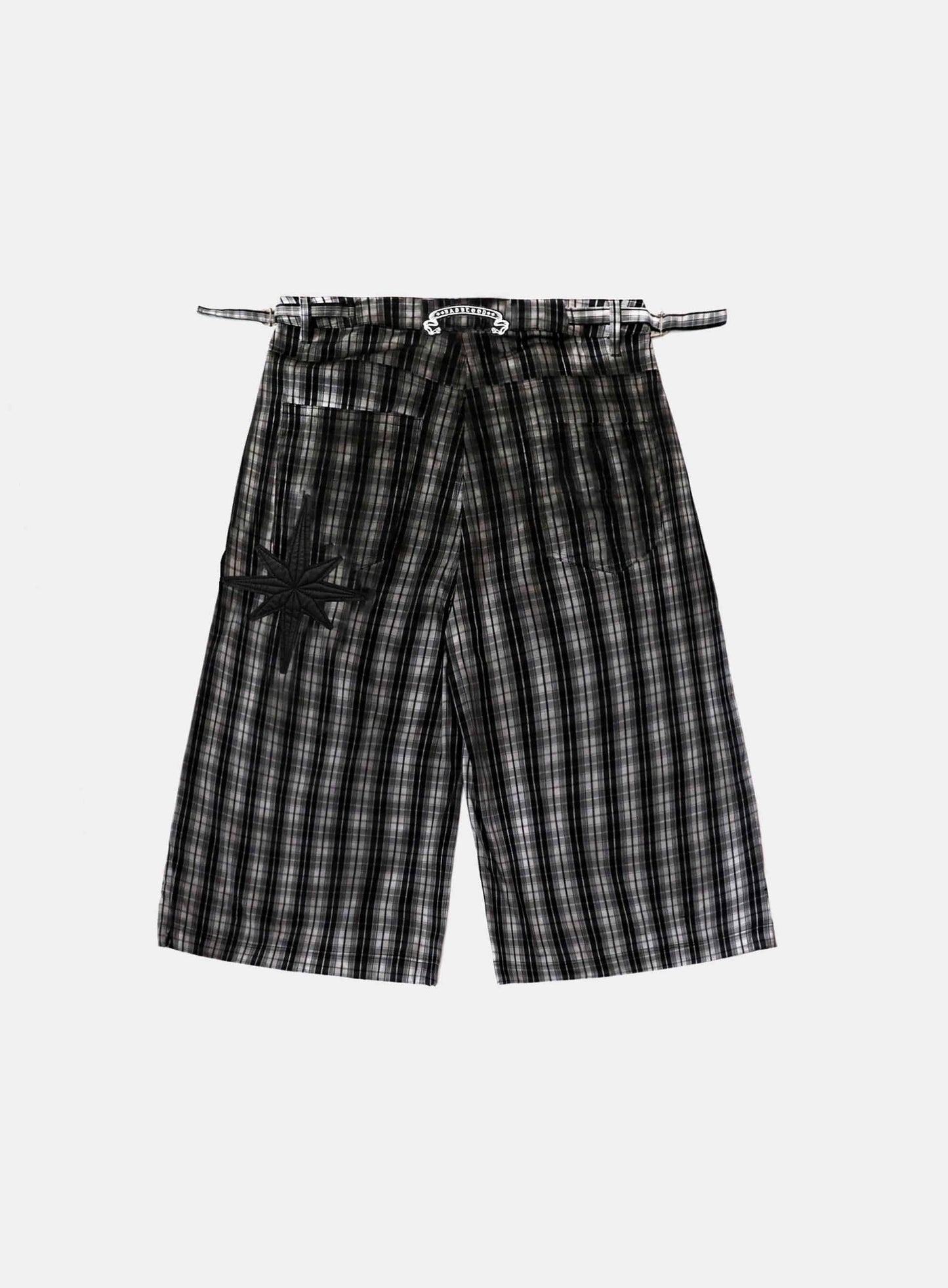 Cosmo Graphic Bermuda Pants - White Check