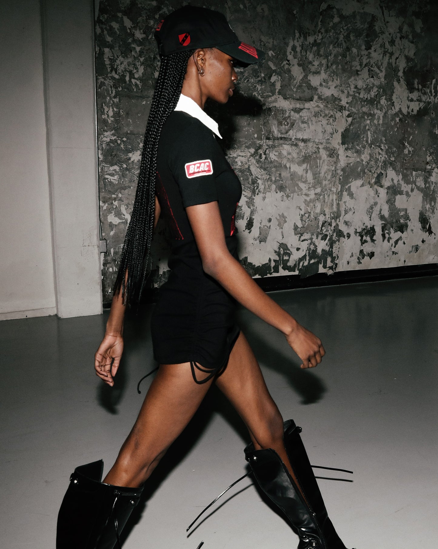 Mystic Capsule Polo Mini Dress - Black