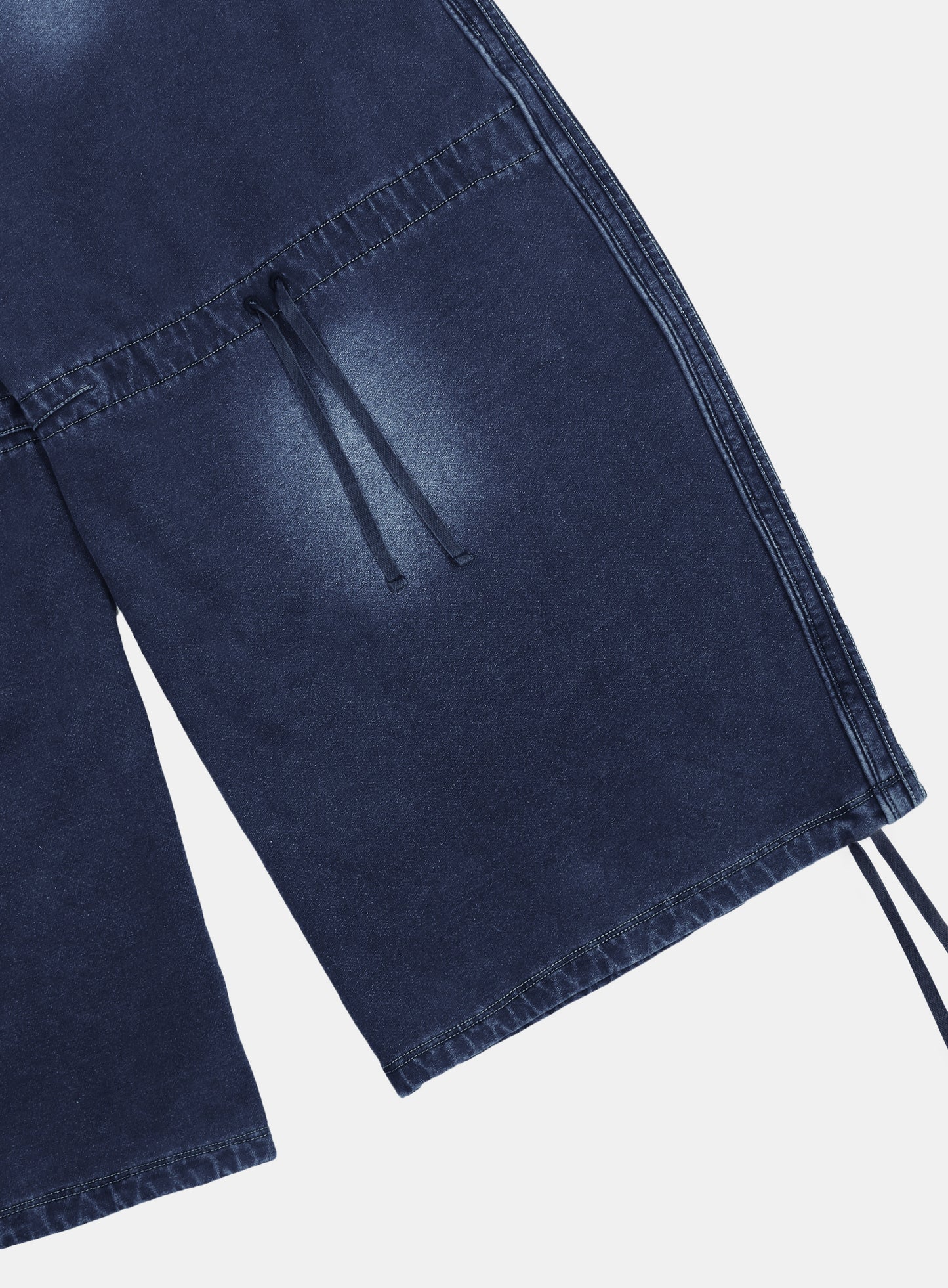 Billy Washed Denim Sweatpants - Blue