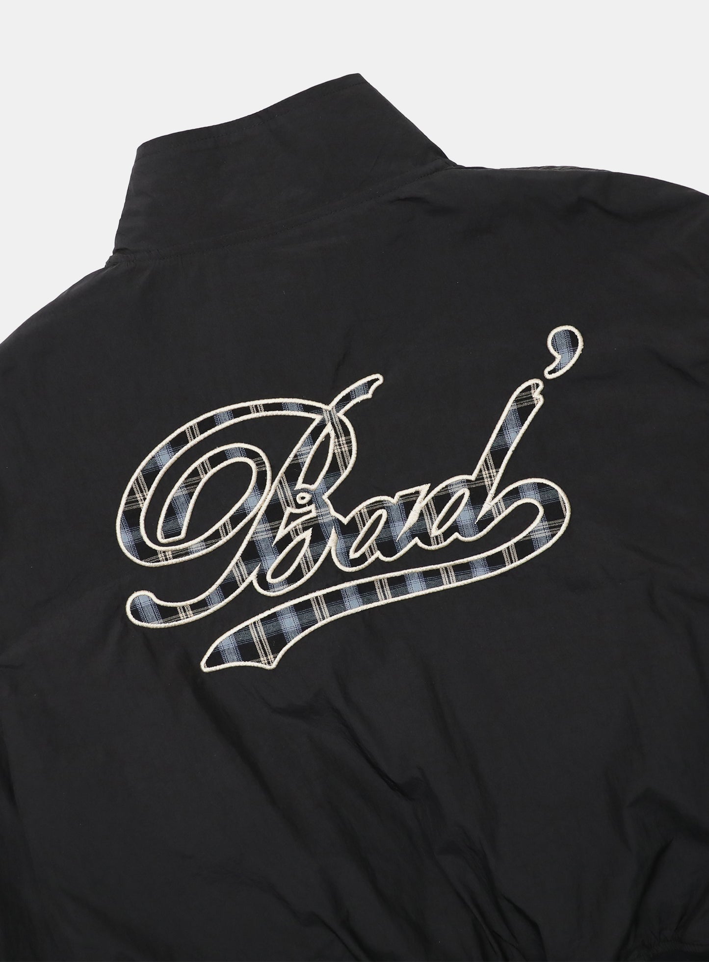 Vintage Club Nylon Reversible Track Zip-Up - Check Blue