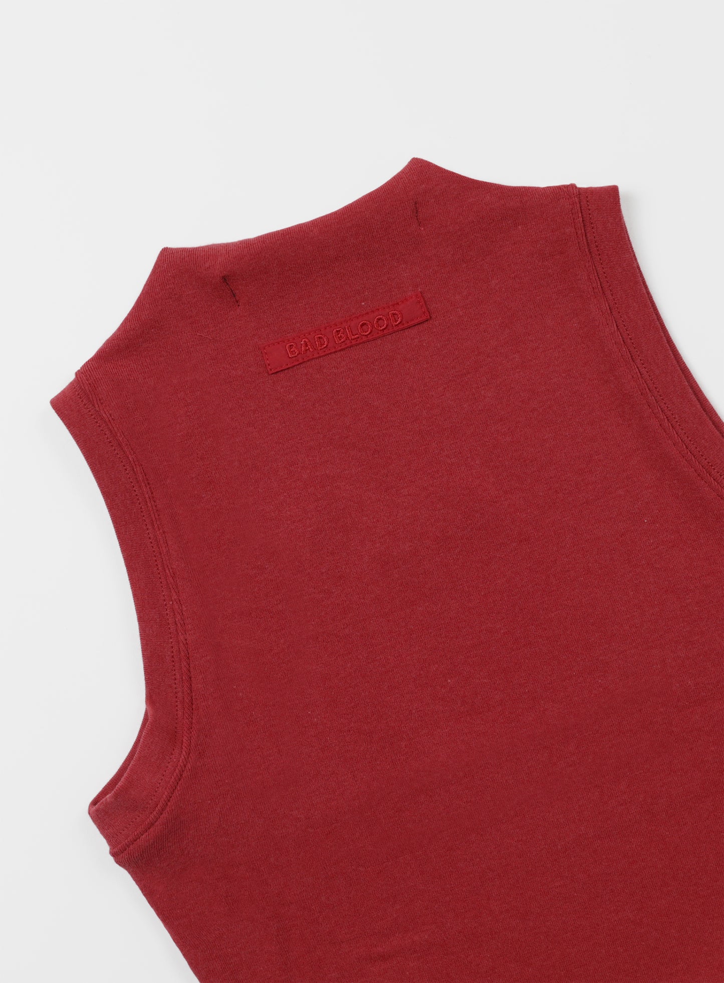 Beyond Soft Mockneck Tank - Carmine
