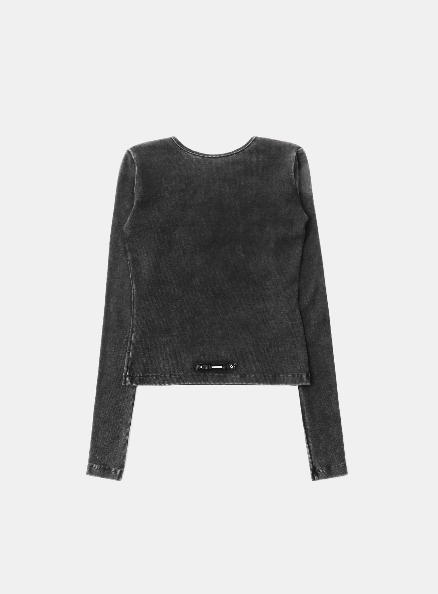 Squad Logo Henley Neck Long Sleeve - Black