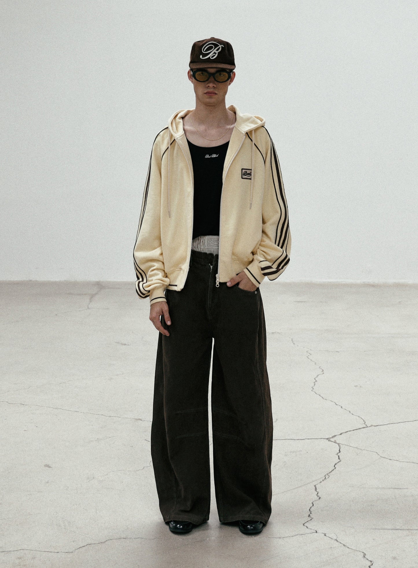 Billy Hood Zip-Up - Banana Milk