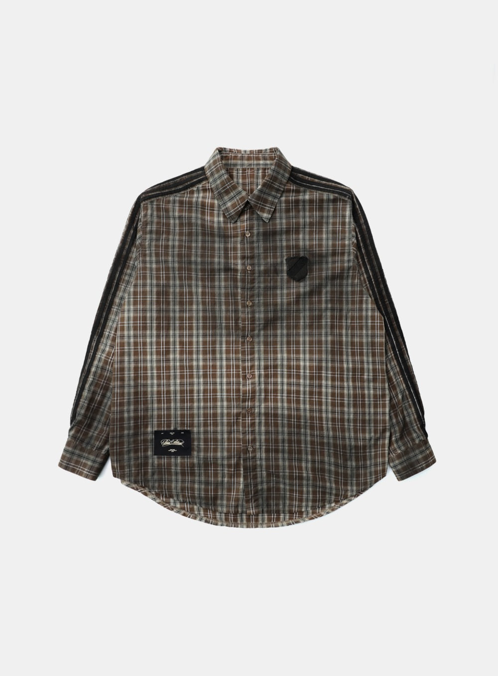 Vintage Billy Check Shirt Large Fit - Brown