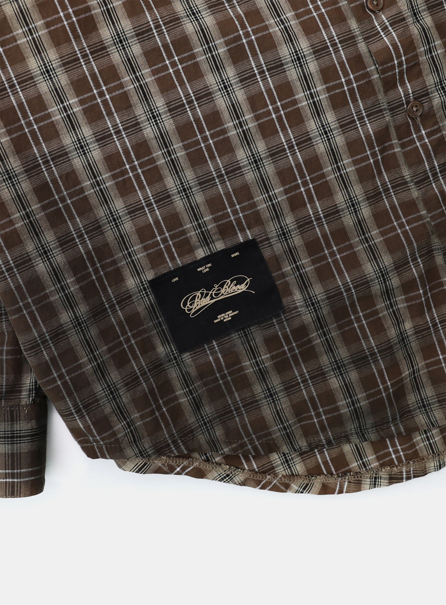 Vintage Billy Check Shirt Large Fit - Brown