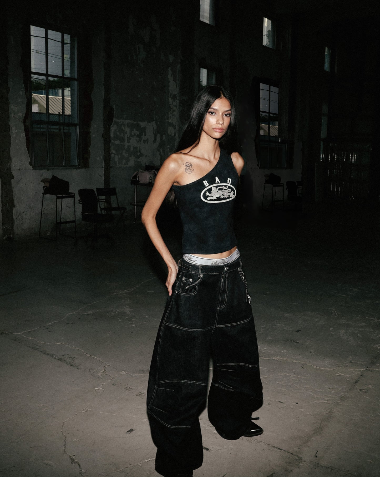 Squad Convex Pants - Denim Black