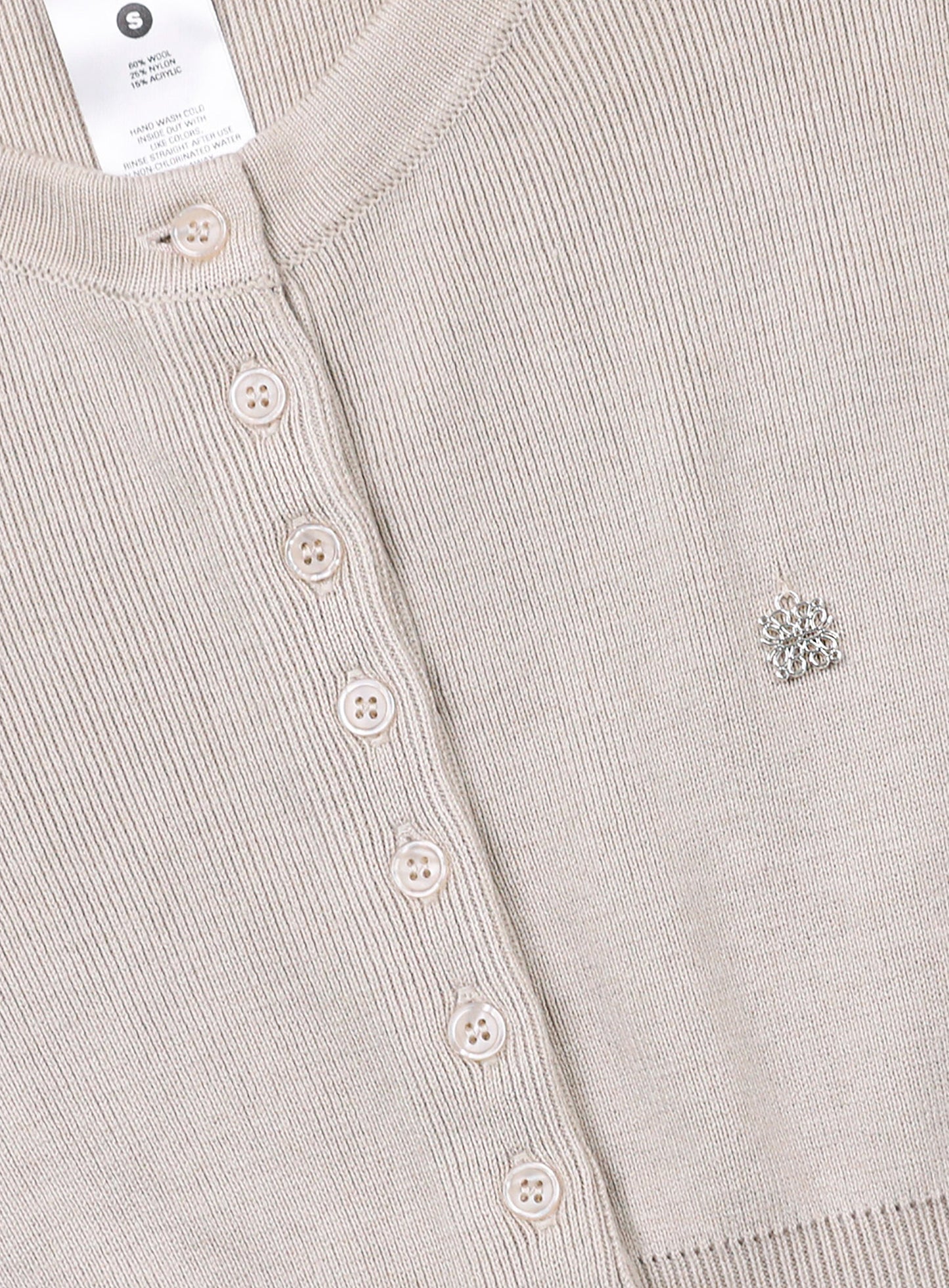 The Pure Round Cardigan – Beige