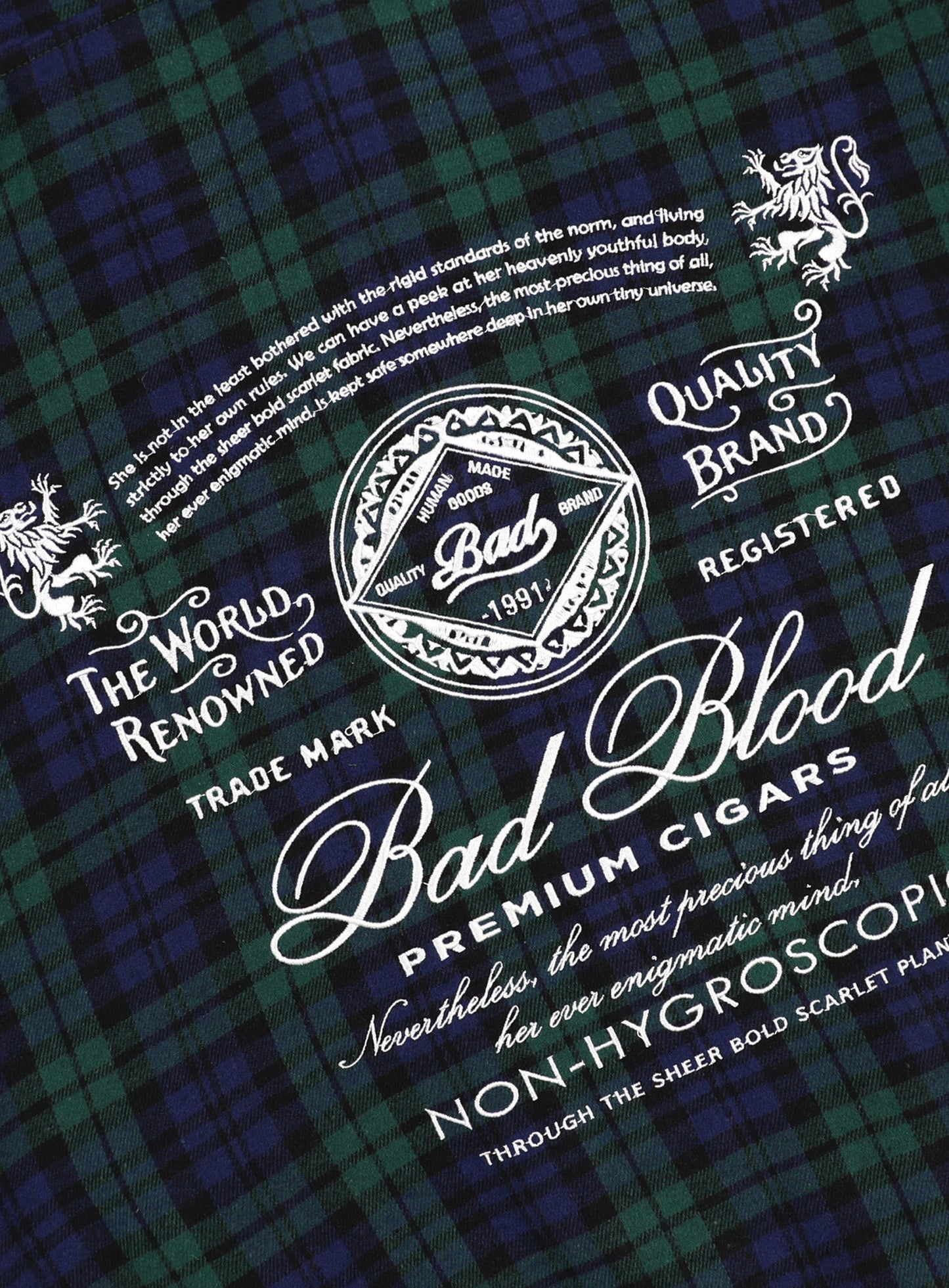 Classic Check Hooded Zip-Up - Green