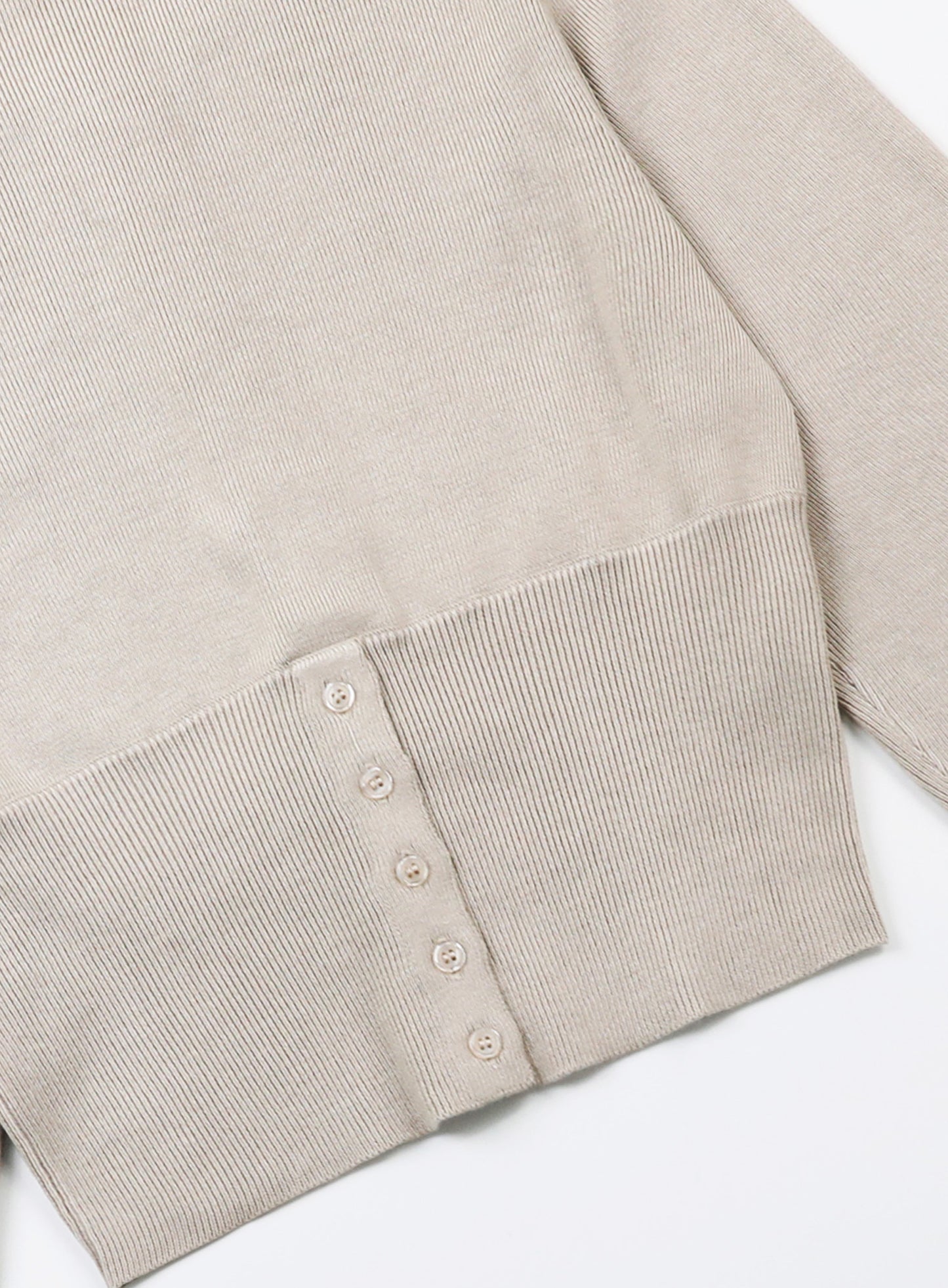 The Pure Round Cardigan – Beige