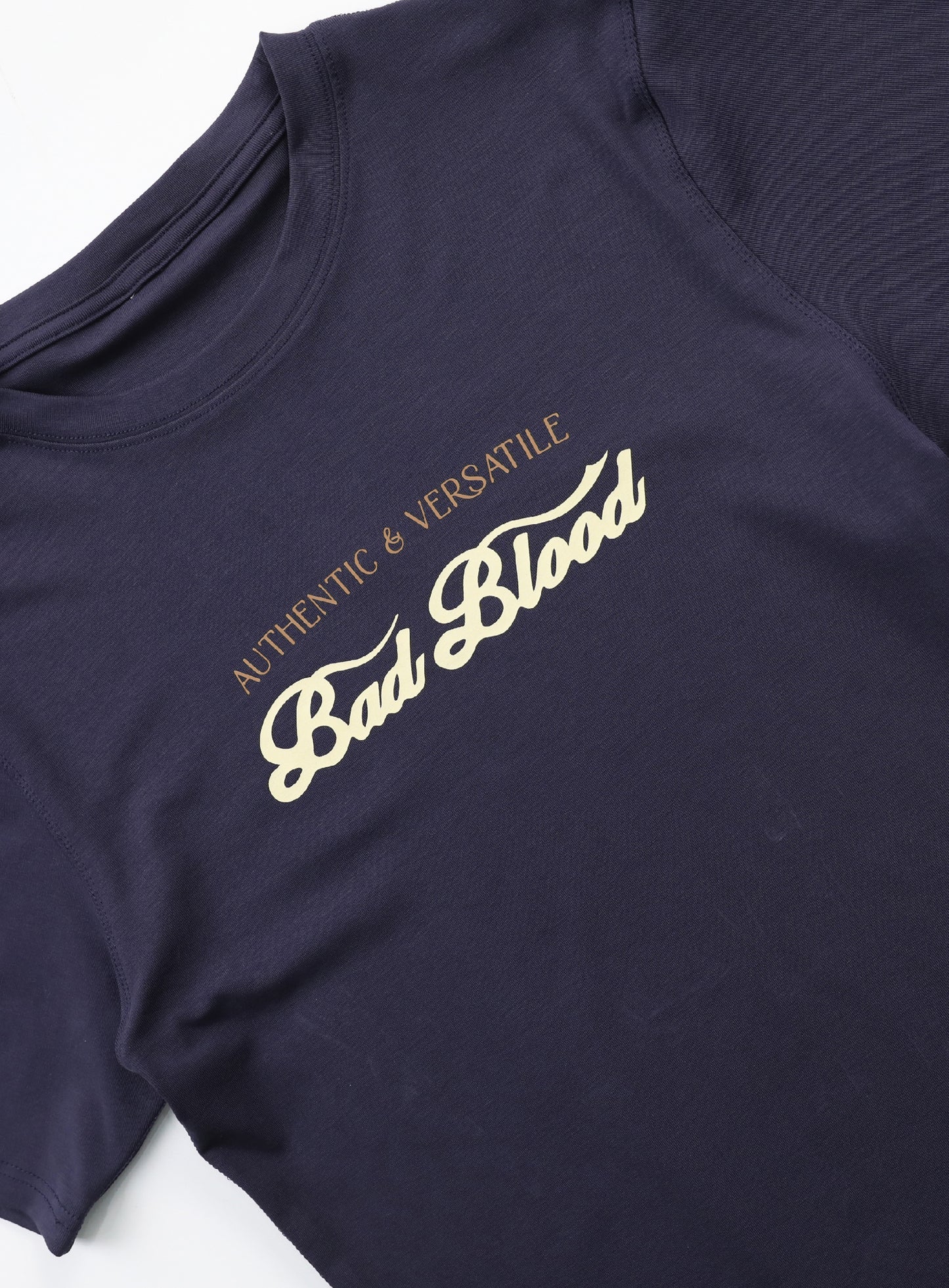 Script Logo Slim T-Shirt - Navy
