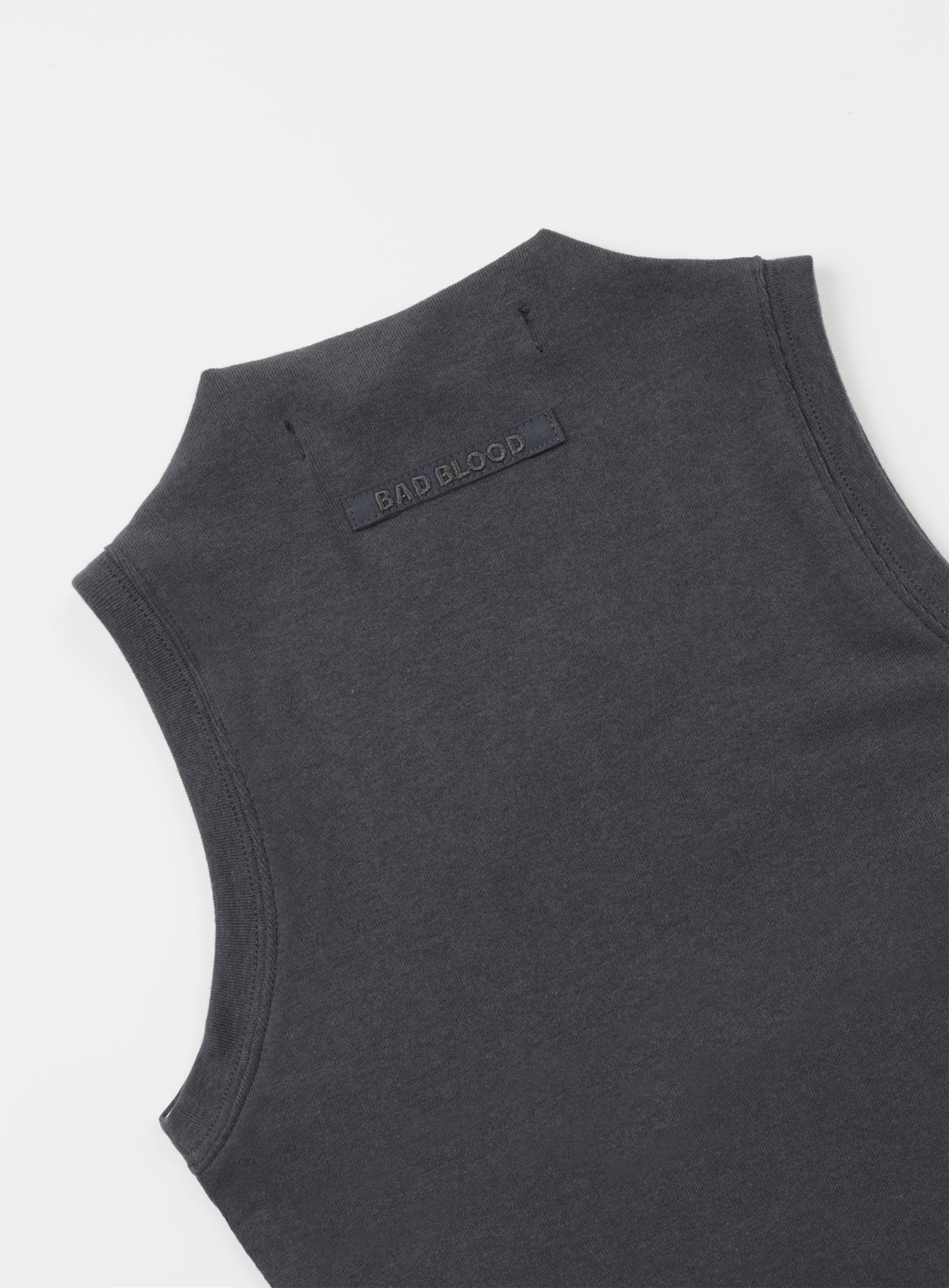 Beyond Soft Mockneck Tank - Charcoal