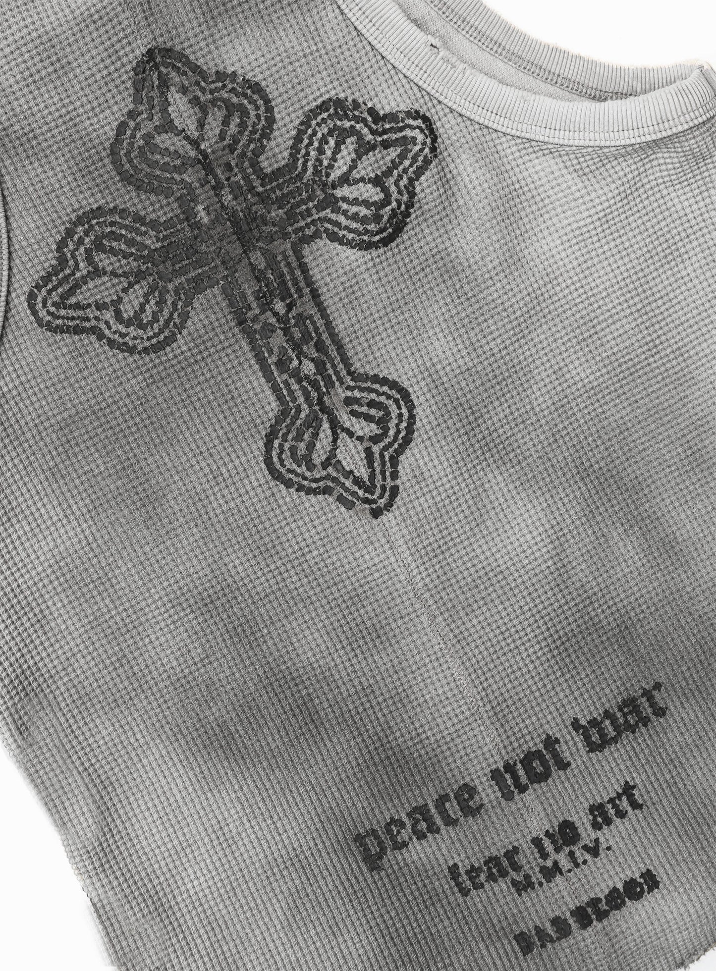 PEACE NOT WAR Tank - Dusty White