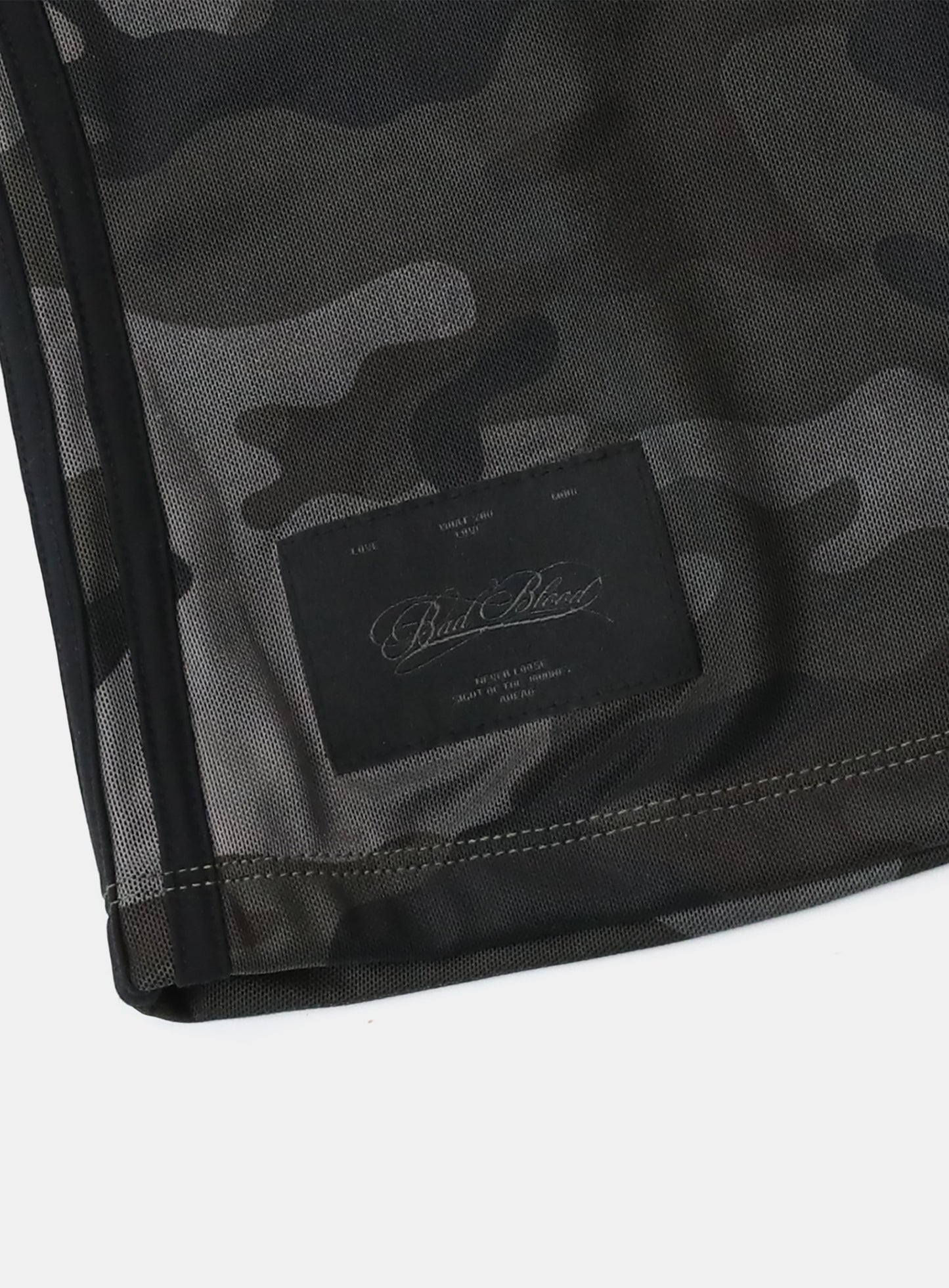 Vintage Club One Shoulder Tank - Black Camo