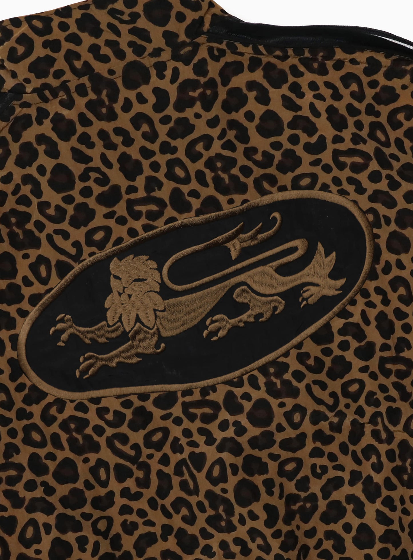 Mystic Billy Nylon Track Jacket - Brown Leopard
