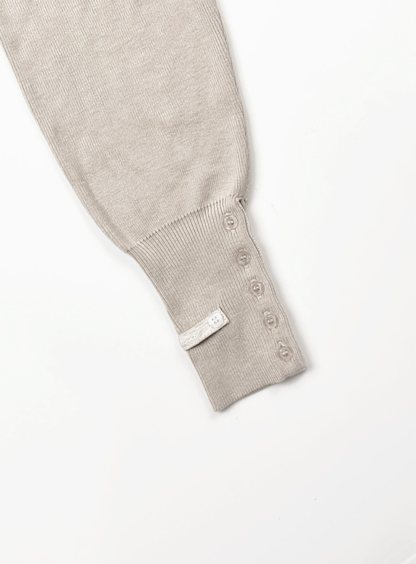 The Pure Round Cardigan – Beige