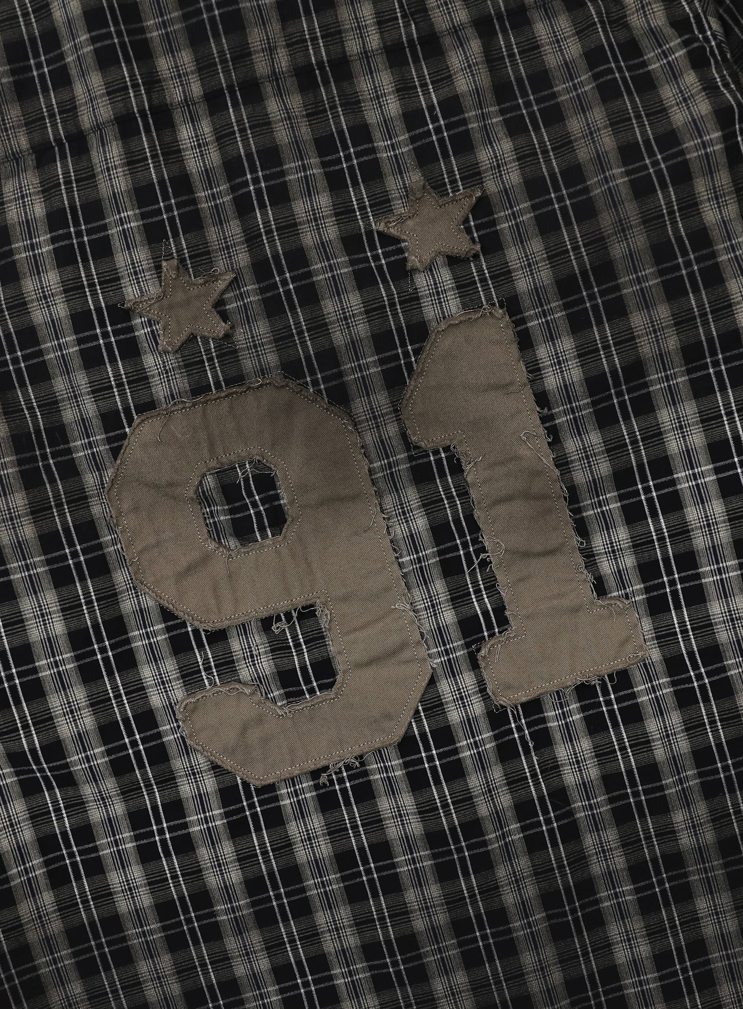 Vintage Billy Check Shirt Large Fit - Black