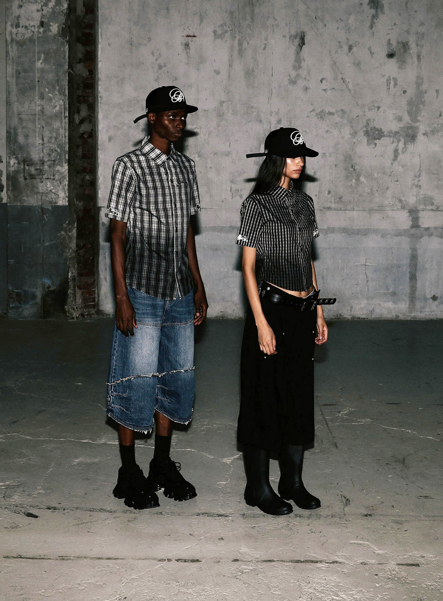 Cosmo Graphic Short Sleeve Shirt - Black Check