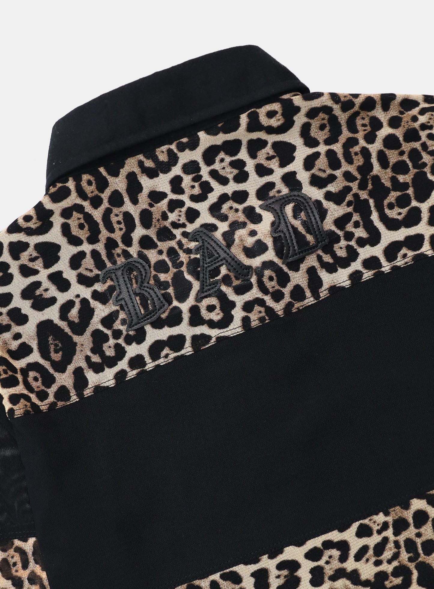 Vintage Club Rugby Shirt Slim Fit - Leopard/Black