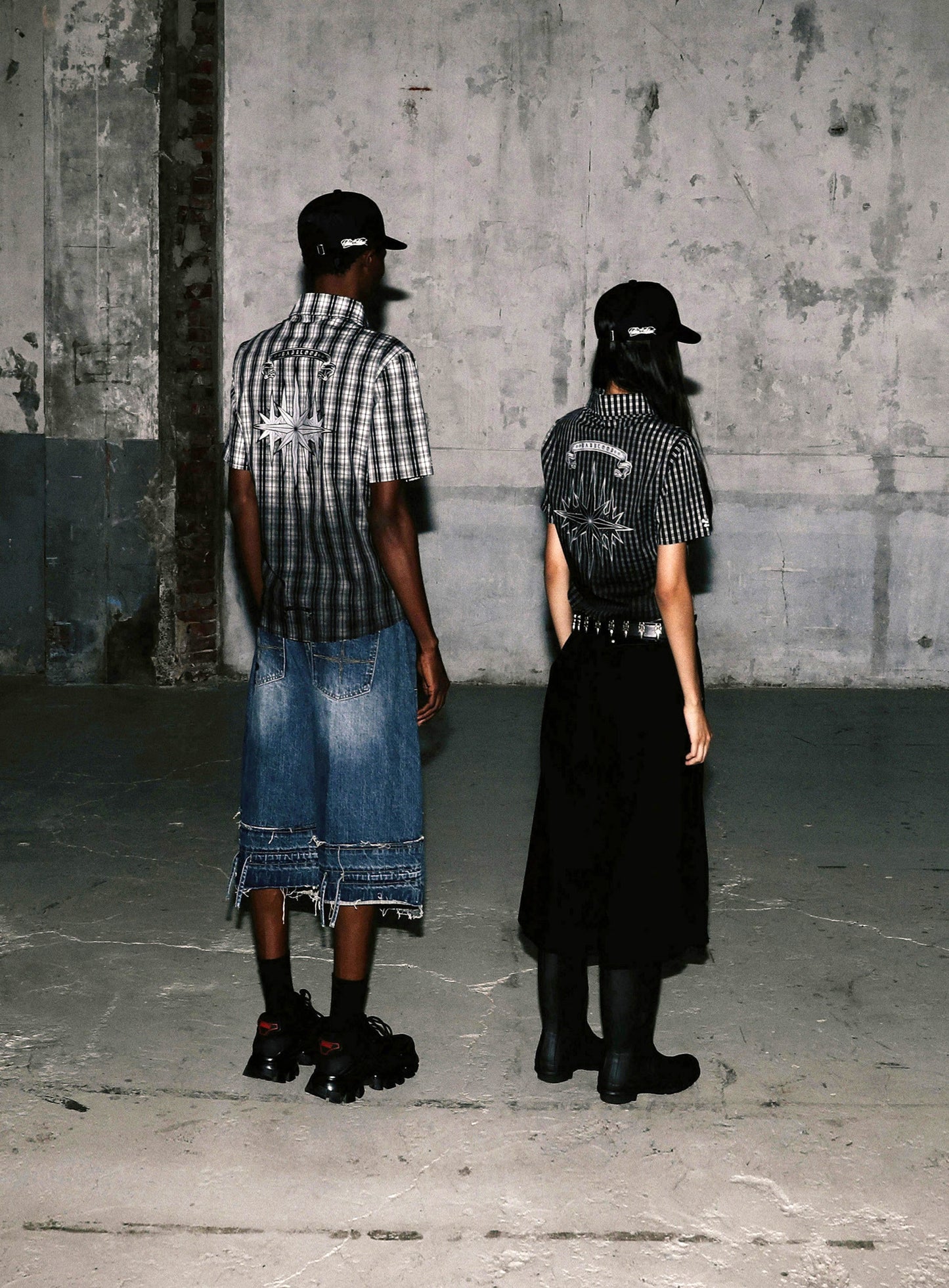 Cosmo Graphic Short Sleeve Shirt - Black Check