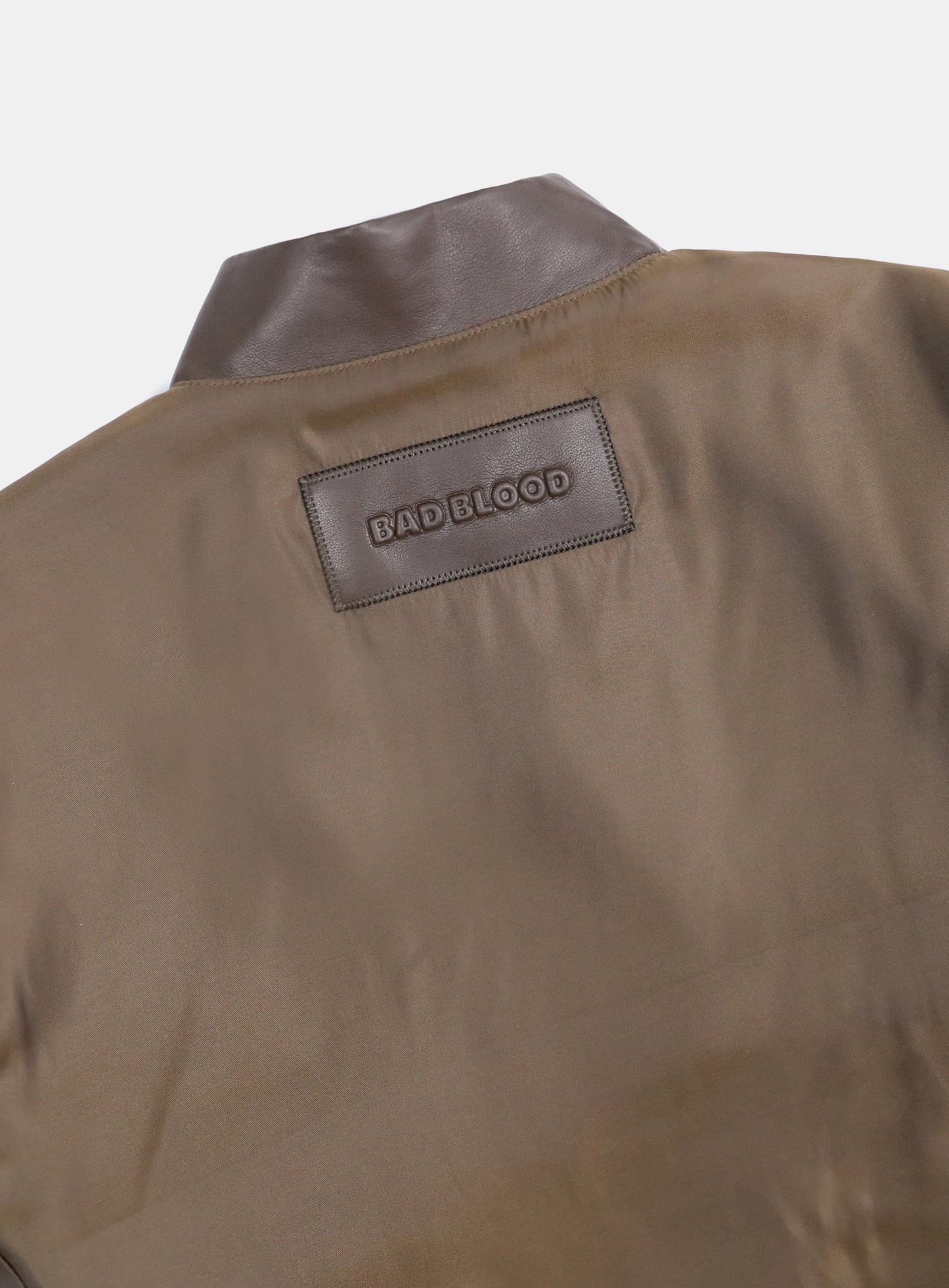 ICN Reversible Leather Jacket - Brown