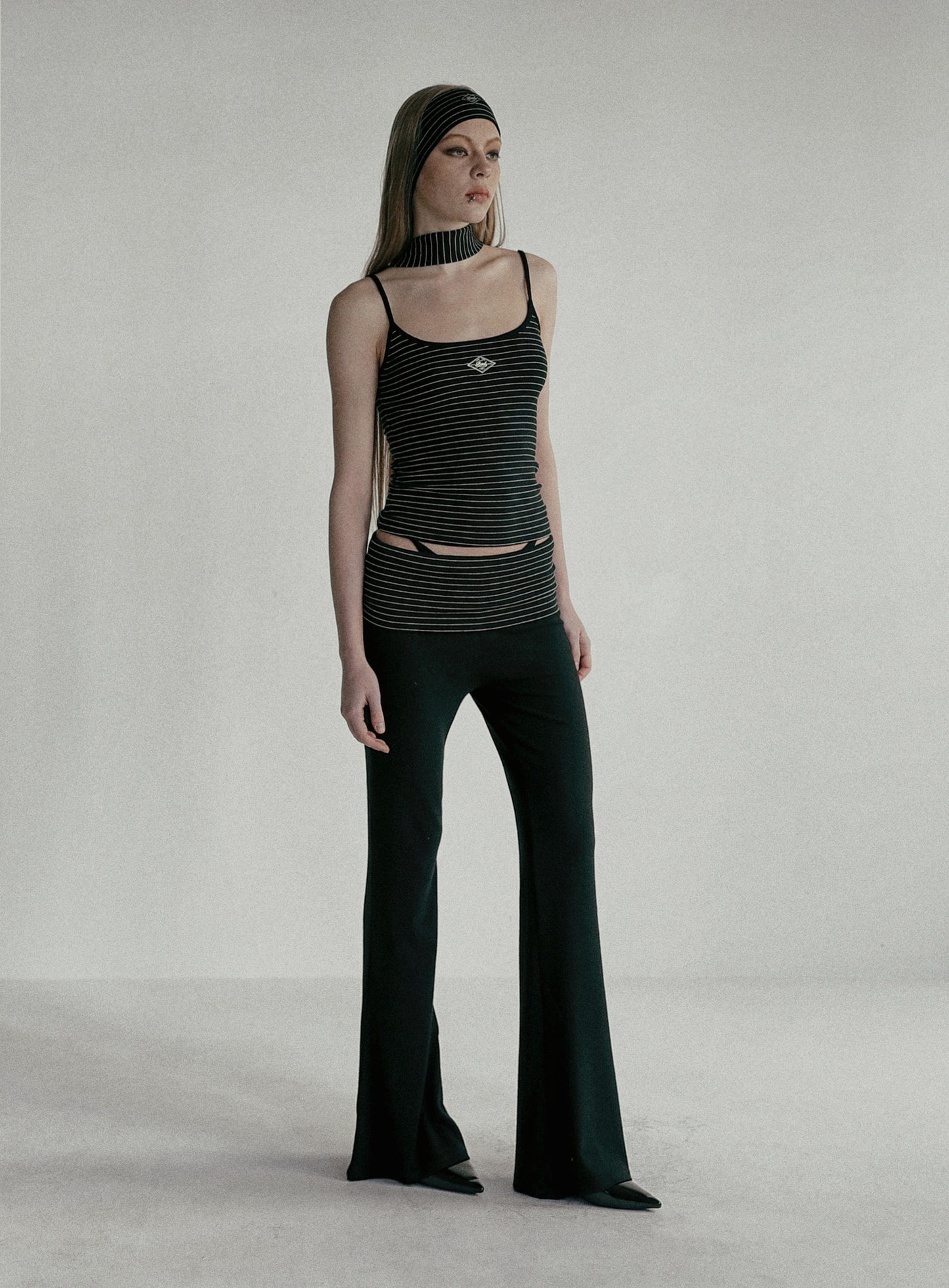 Beyond Soft String Tank - Stripe Black