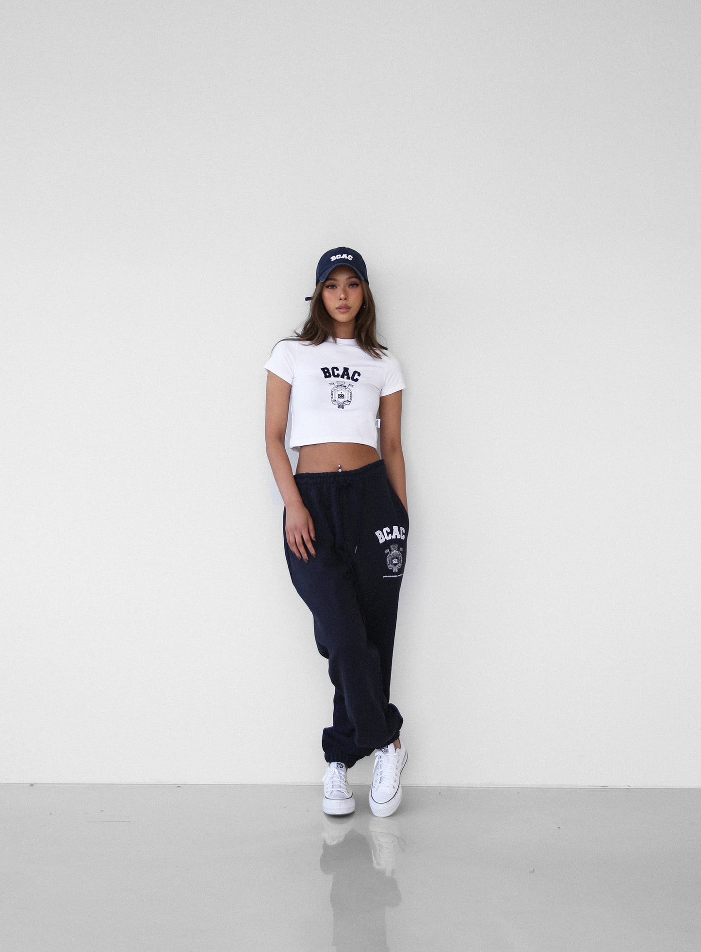 BCAC EMBLEM WASHING BALL CAP IN NAVY