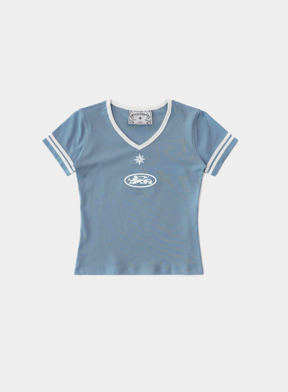 Pre-Order] 91 V-Neck Jersey T-Shirt - Light Blue – BADBLOOD