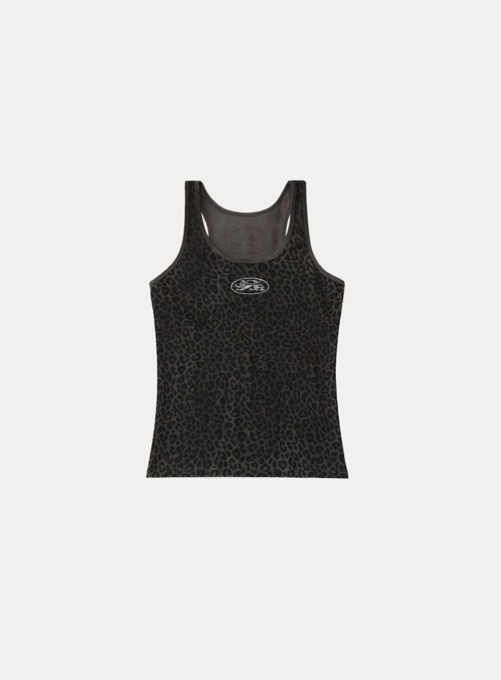 Mystic Tank Slim Fit - Black Leopard