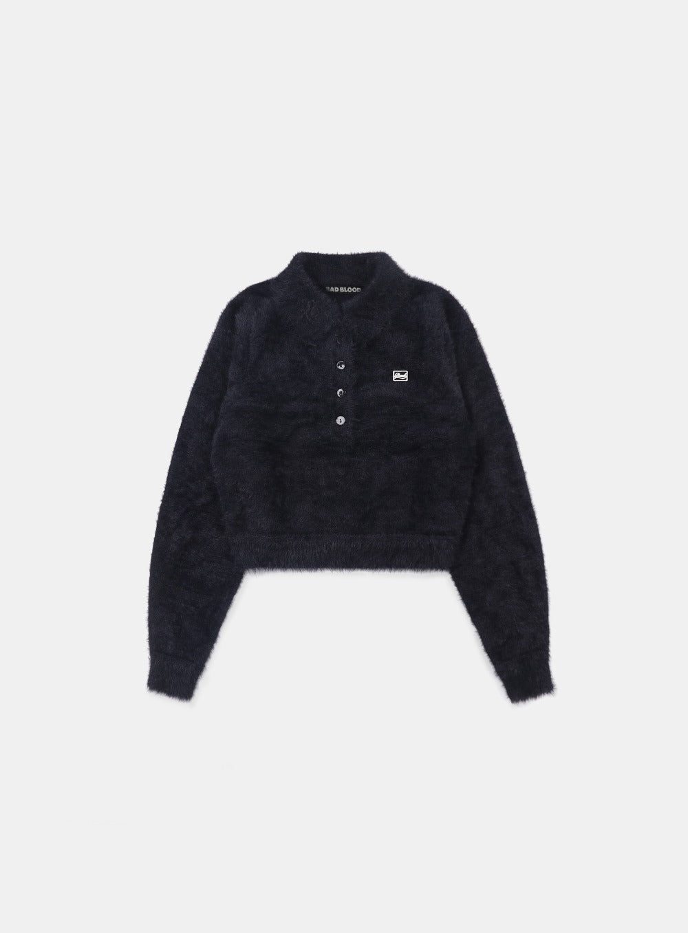 BS Mohair Polo Sweater - Black