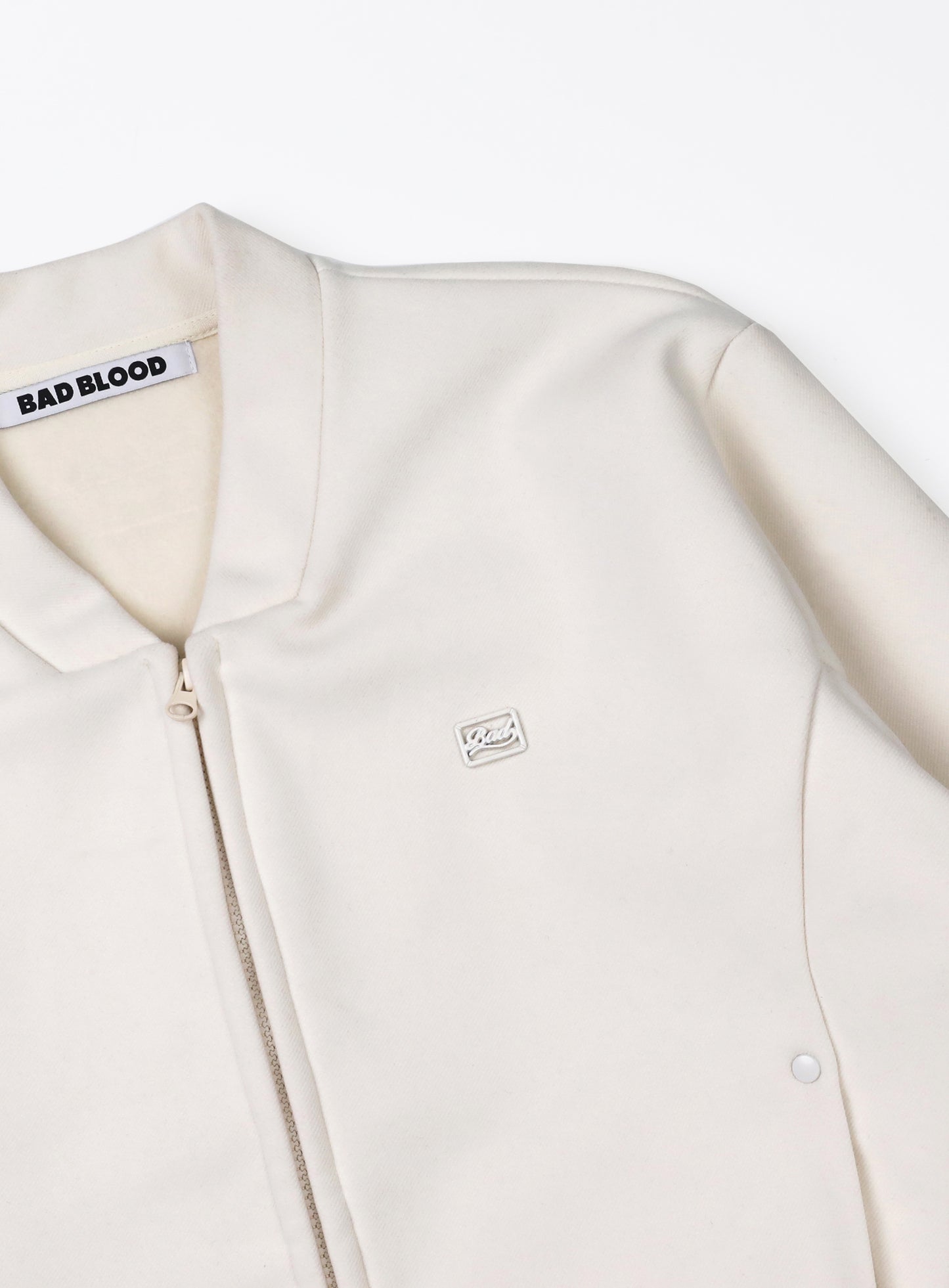 Beyond Cash Soft Zip-Up Jacket - Cream