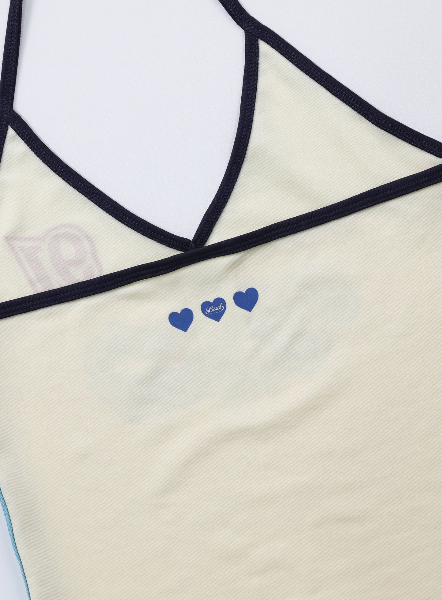 Cindy V-neck Halter Tank - Cream