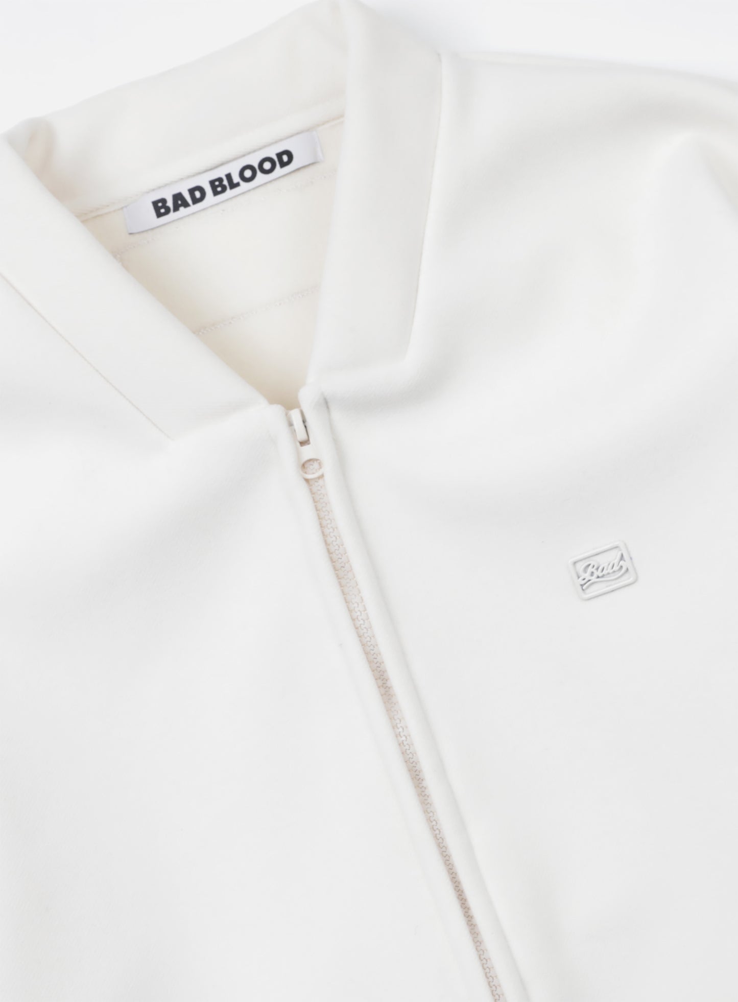Beyond Cash Soft Zip-Up Jacket - Cream