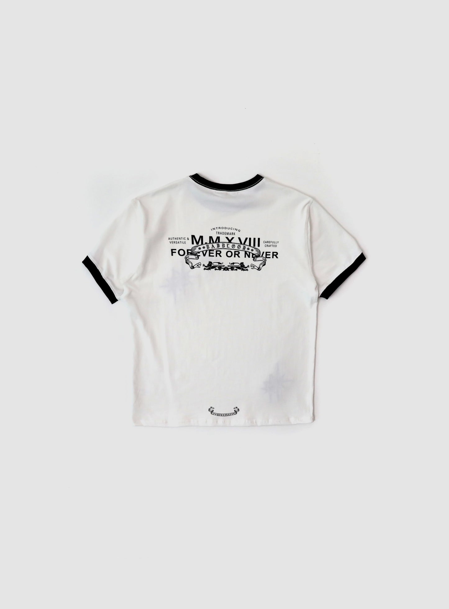 Cosmo Multi Patch Ringer T-Shirt - White